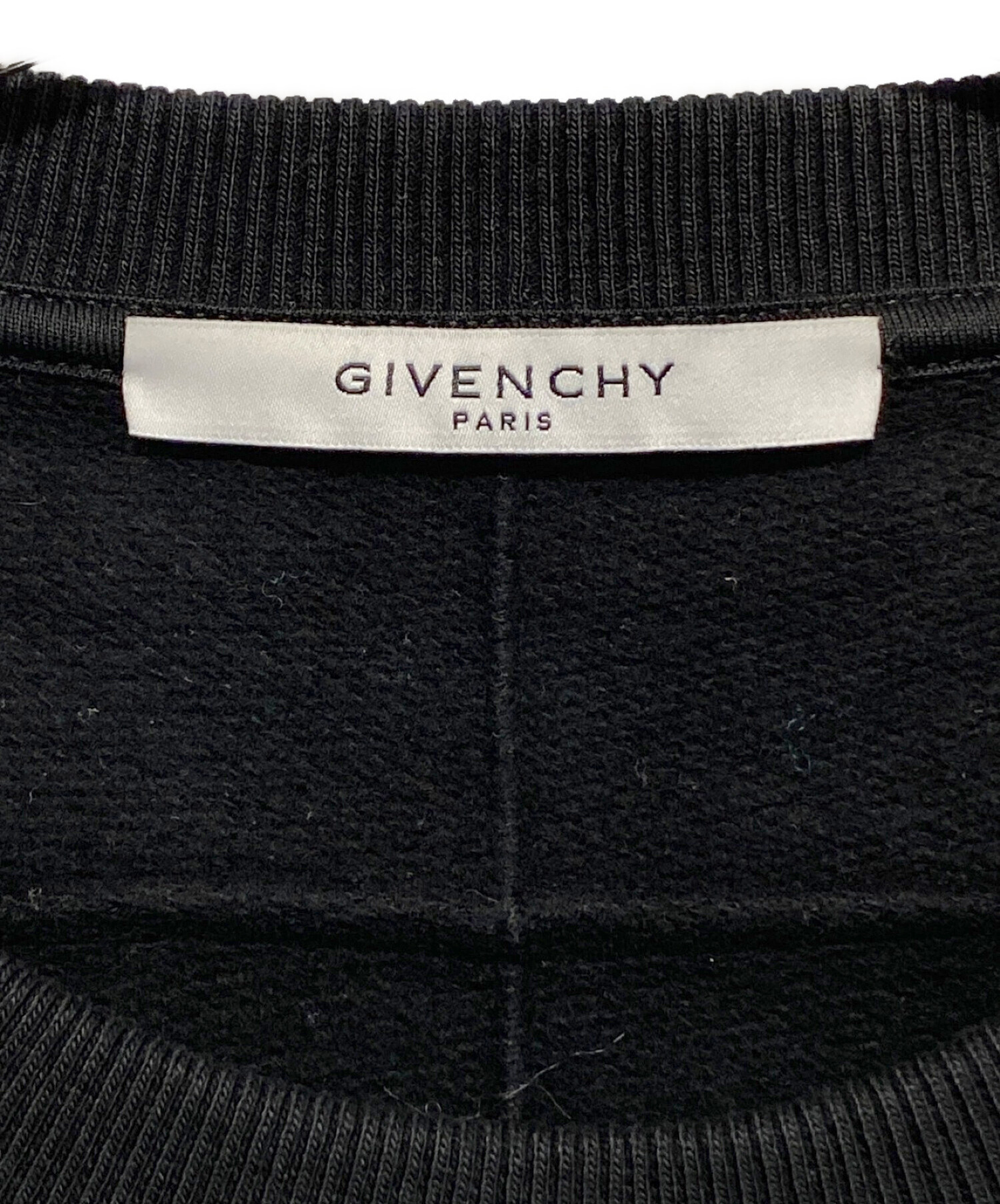 中古・古着通販】GIVENCHY (ジバンシィ) プリントスウェット ブラック