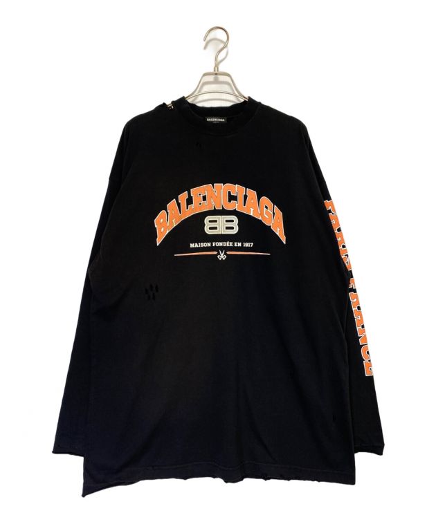 中古・古着通販】BALENCIAGA (バレンシアガ) ロゴクラッシュ加工ロング