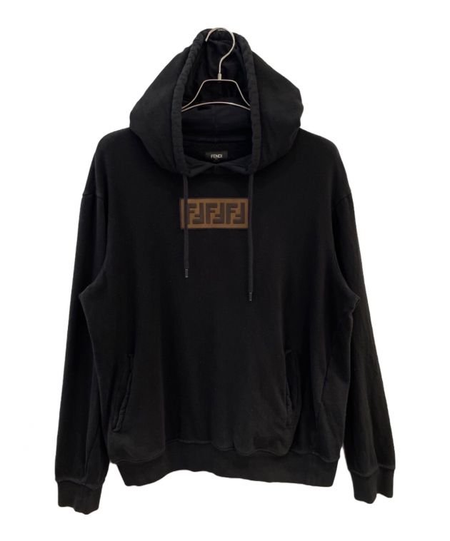 中古・古着通販】FENDI (フェンディ) FFロゴパーカー ブラック サイズ 