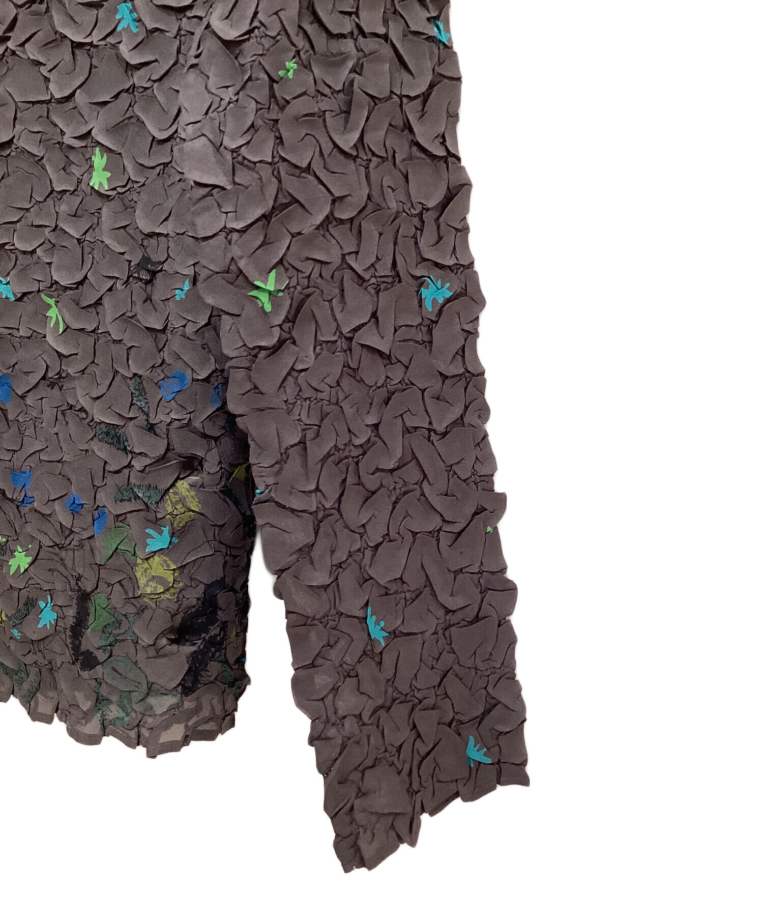 中古・古着通販】ISSEY MIYAKE (イッセイミヤケ) 総柄シワプリーツ