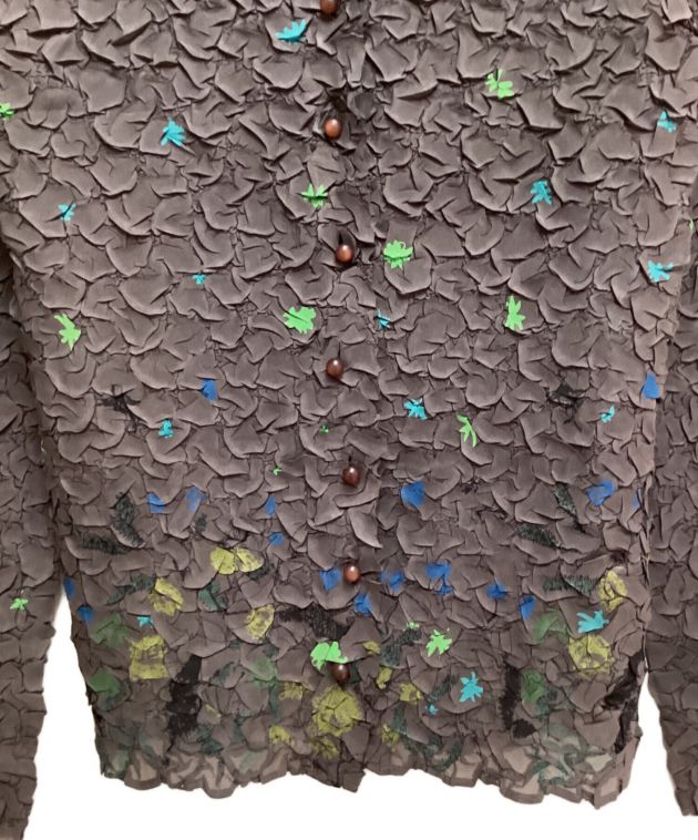 中古・古着通販】ISSEY MIYAKE (イッセイミヤケ) 総柄シワプリーツ