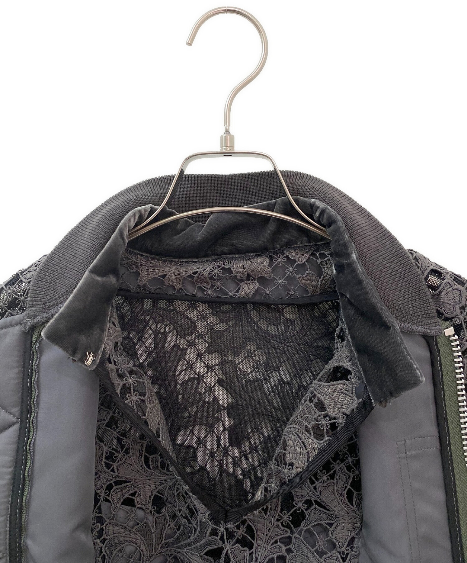 中古・古着通販】sacai (サカイ) MA-1ドッキングレースワンピース