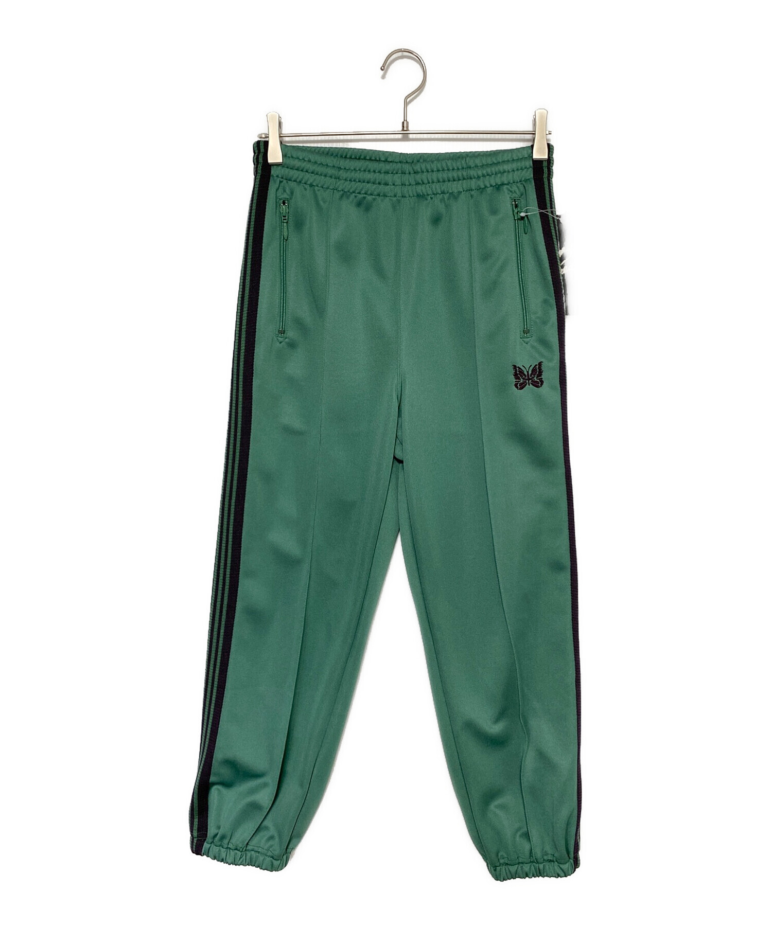 Needles（ニードルズ） トラックパンツ グリーン XS 中古・古着通販】Needles (ニードルズ) トラックパンツ グリーン