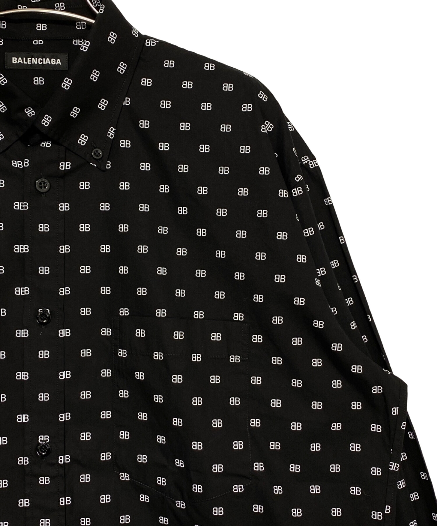 中古・古着通販】BALENCIAGA (バレンシアガ) BBリピートロゴシャツ 