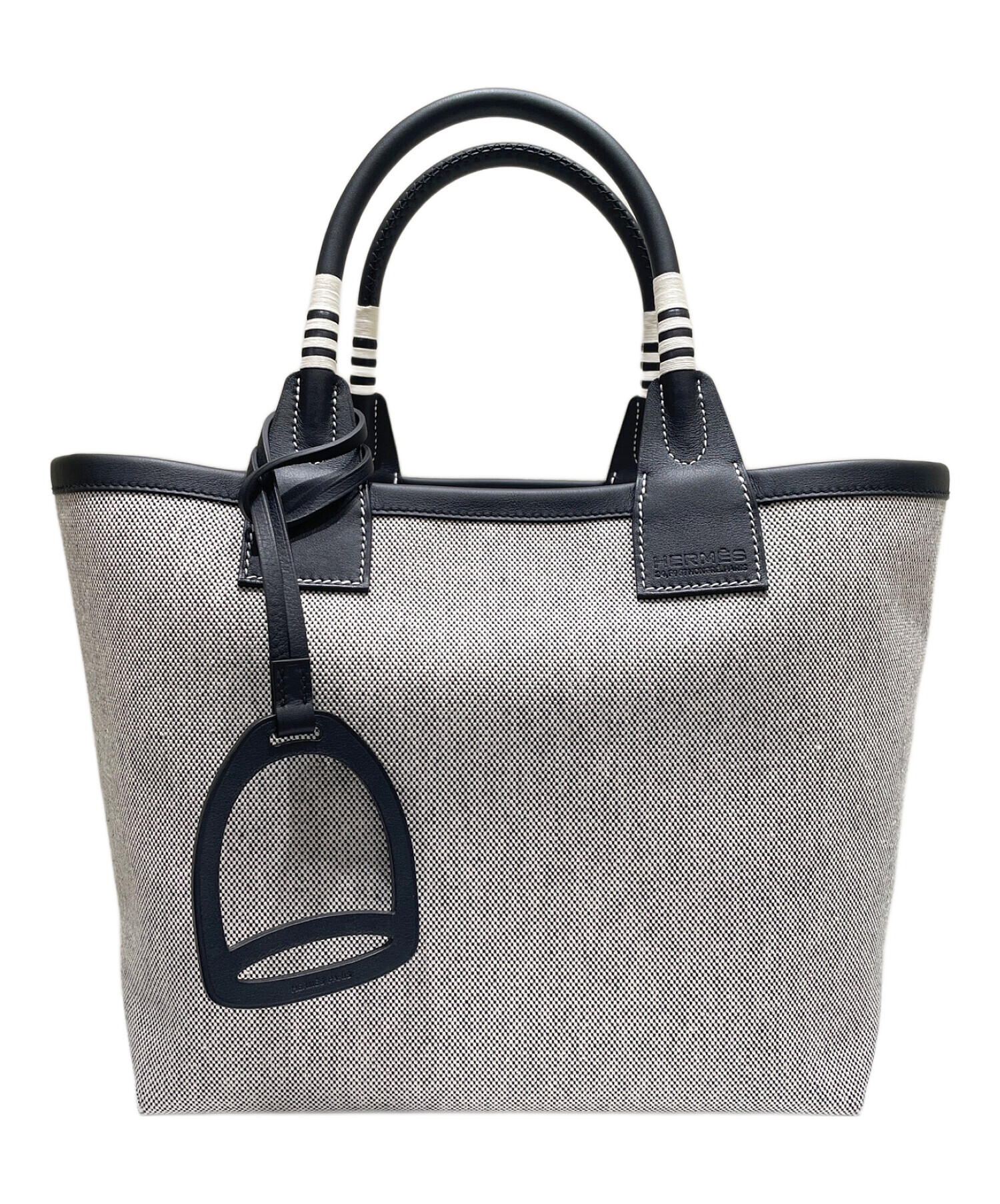 中古・古着通販】HERMES (エルメス) スティープル25 ブラック