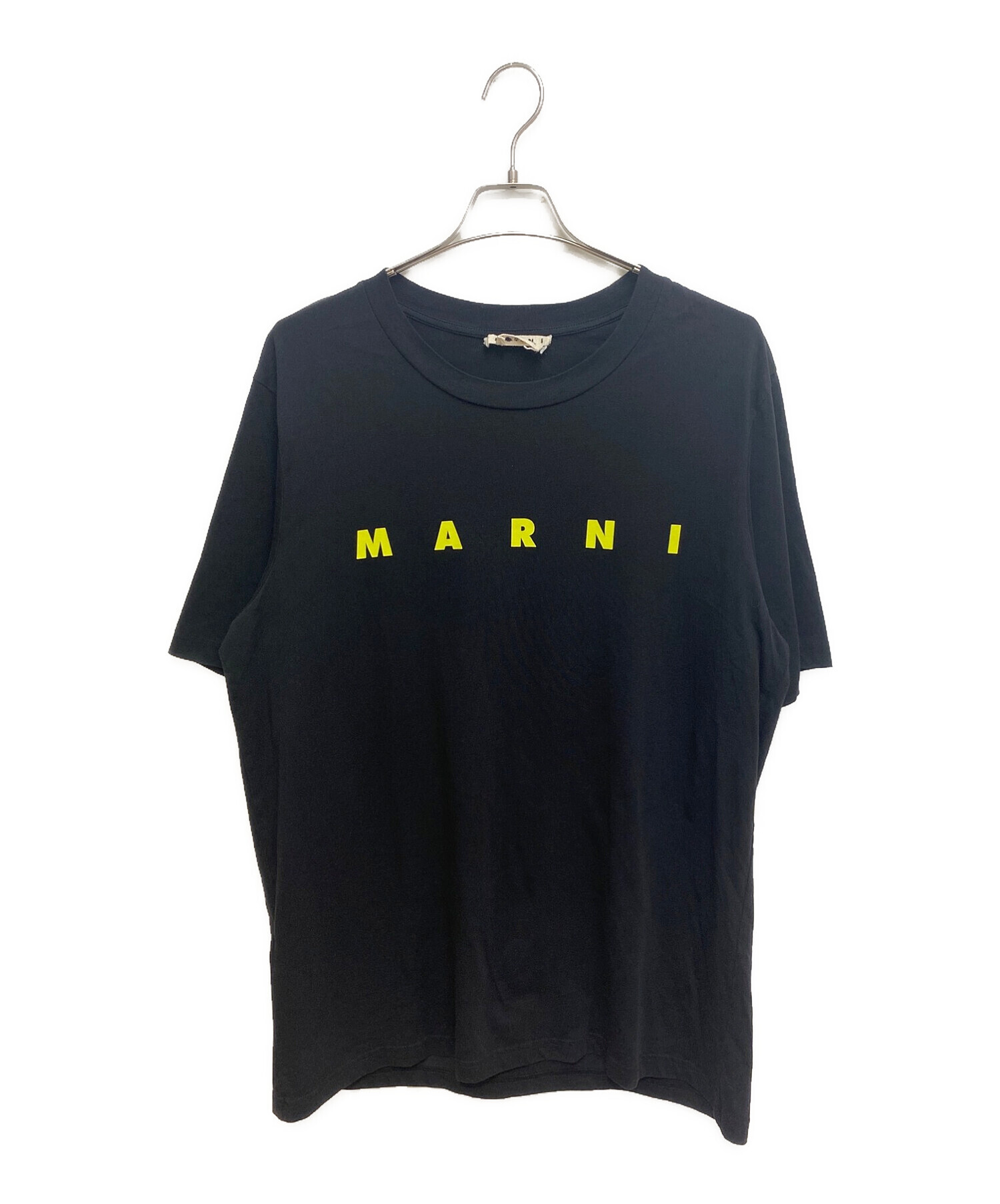 中古・古着通販】MARNI (マルニ) ロゴTシャツ ブラック サイズ:56 