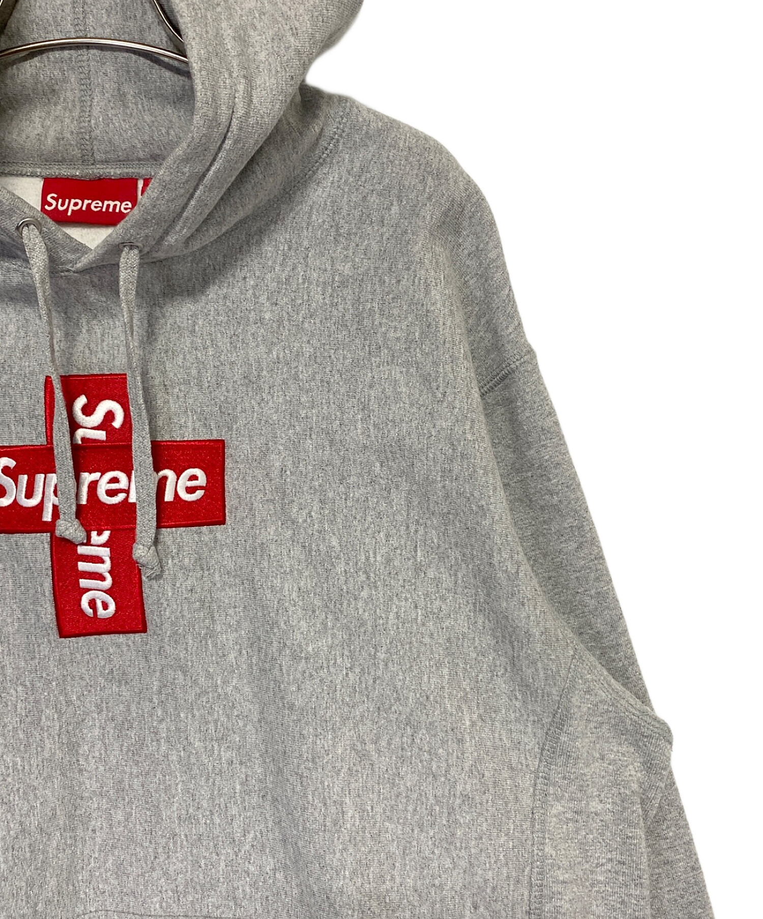 中古・古着通販】SUPREME (シュプリーム) Cross Box Logo Hooded