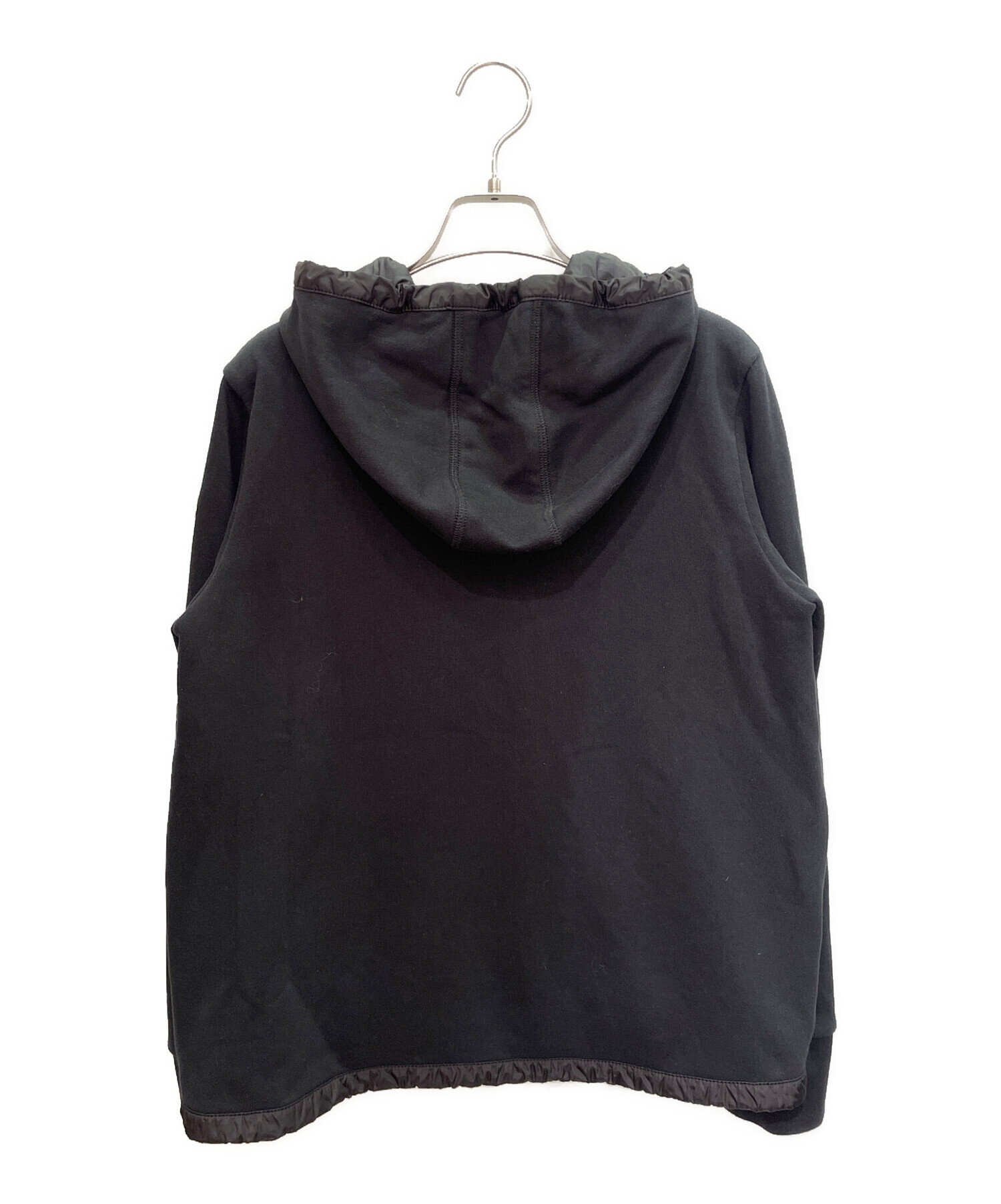 中古・古着通販】MONCLER (モンクレール) ダウン切替パーカー ブラック