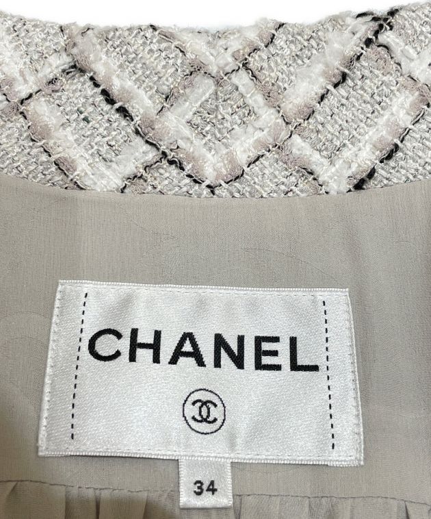 中古・古着通販】CHANEL (シャネル) ショートツイードジャケット