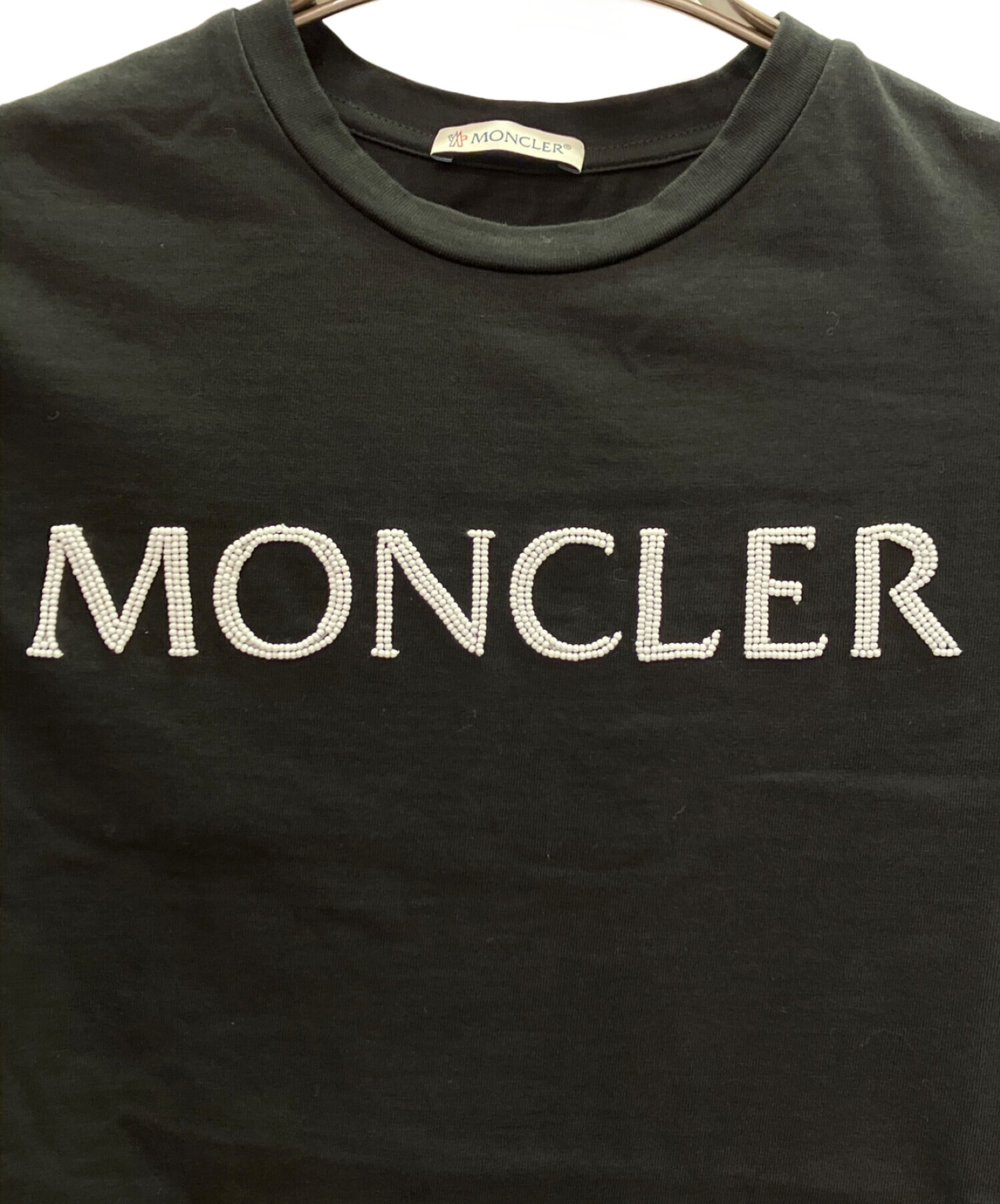 中古・古着通販】MONCLER (モンクレール) T-SHIRT GIROCOLLO ビジュー 