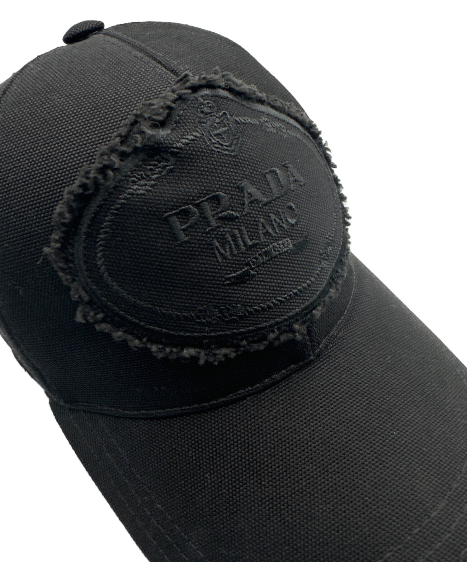 中古・古着通販】PRADA (プラダ) ロゴキャップ ブラック サイズ:M