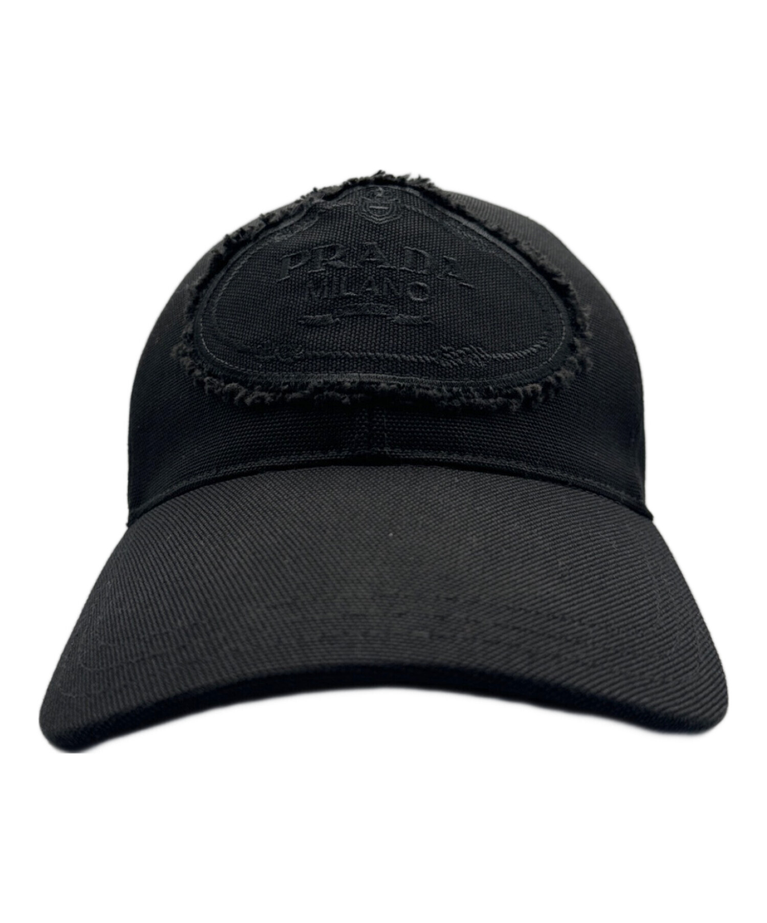 中古・古着通販】PRADA (プラダ) ロゴキャップ ブラック サイズ:M