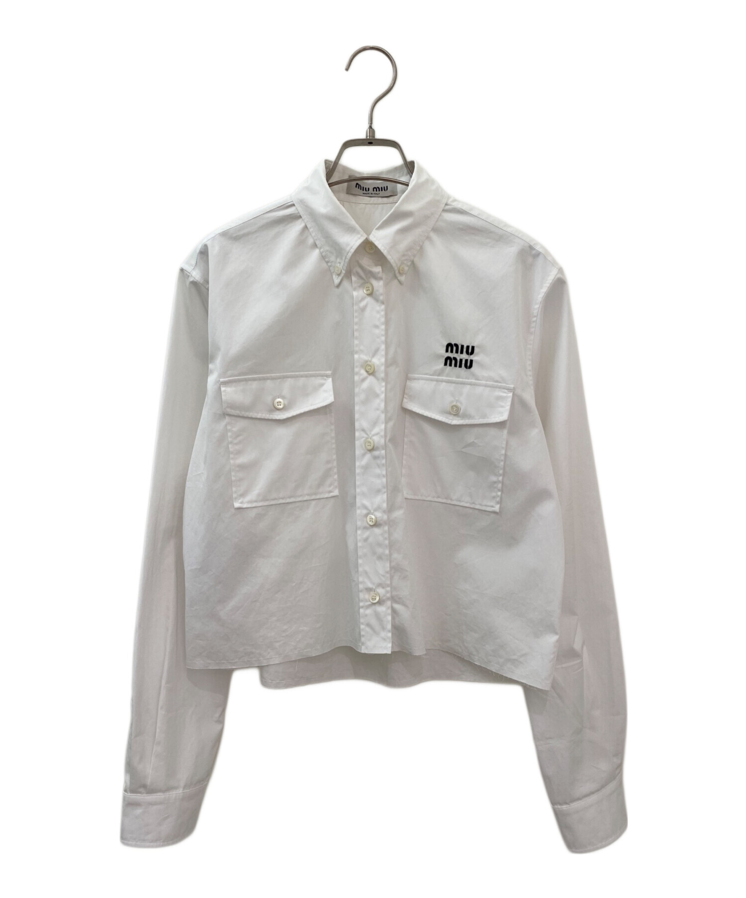 中古・古着通販】MIU MIU (ミュウミュウ) ホワイトポプリンシャツ