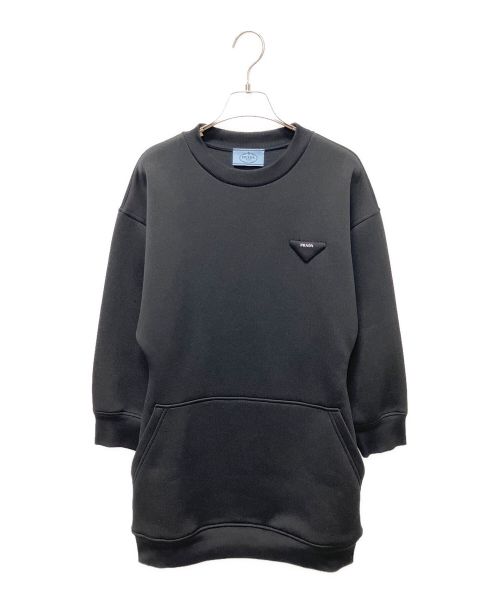 新品未使用タグ付き PRADA スウェット 中古・古着通販】PRADA (プラダ) エンブレムロゴスウェットワンピース