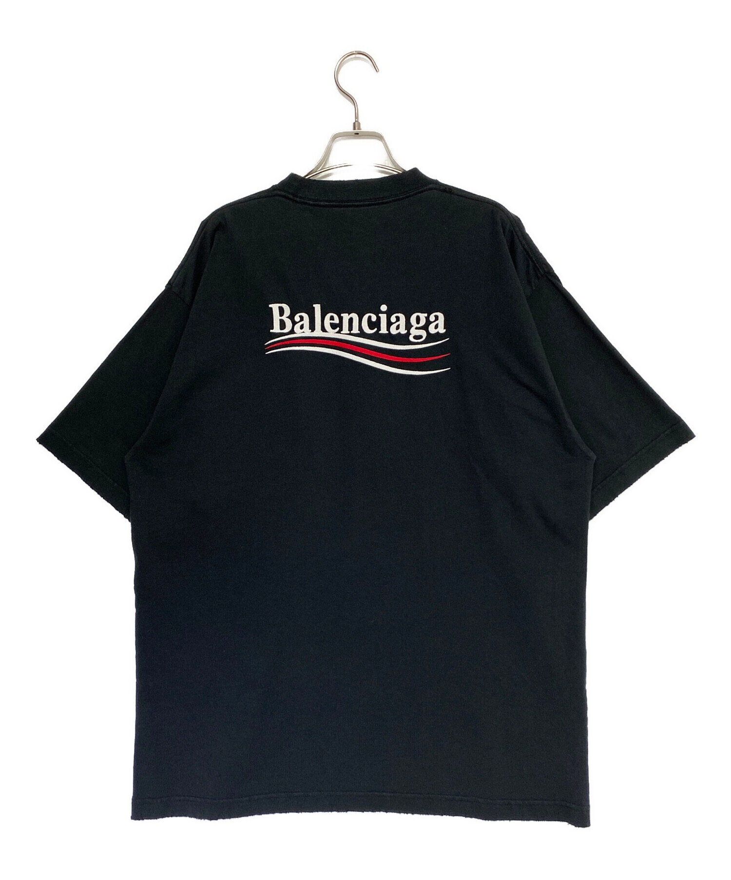 中古・古着通販】BALENCIAGA (バレンシアガ) ロゴTシャツ ブラック