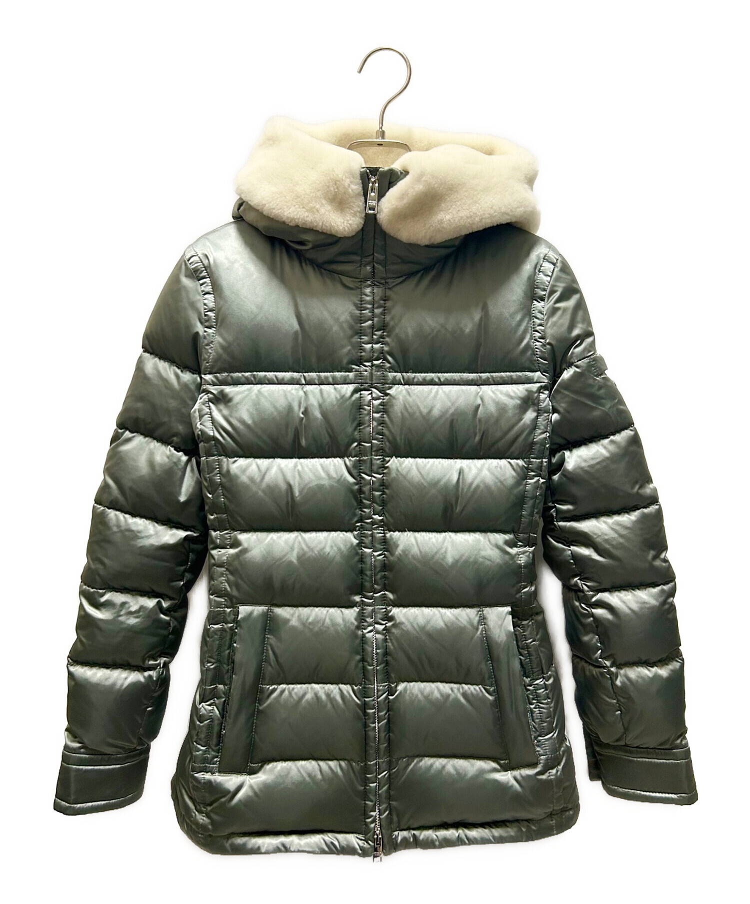 中古・古着通販】PRADA (プラダ) Fur hood down jacket ファーフード 