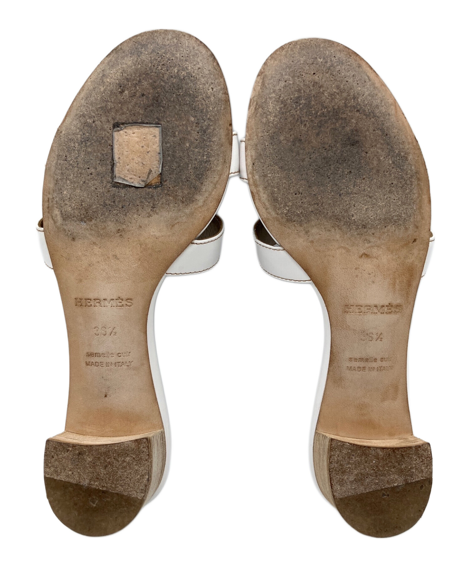 中古・古着通販】HERMES (エルメス) オアジス ホワイト サイズ:36 1/2