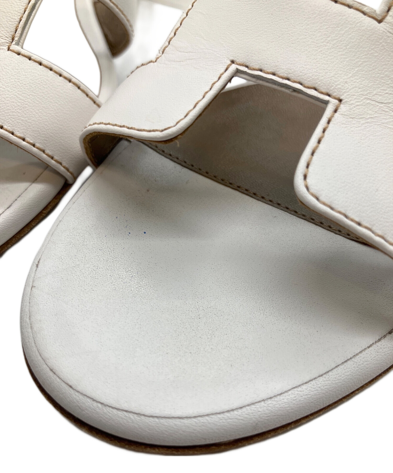 中古・古着通販】HERMES (エルメス) オアジス ホワイト サイズ:36 1/2