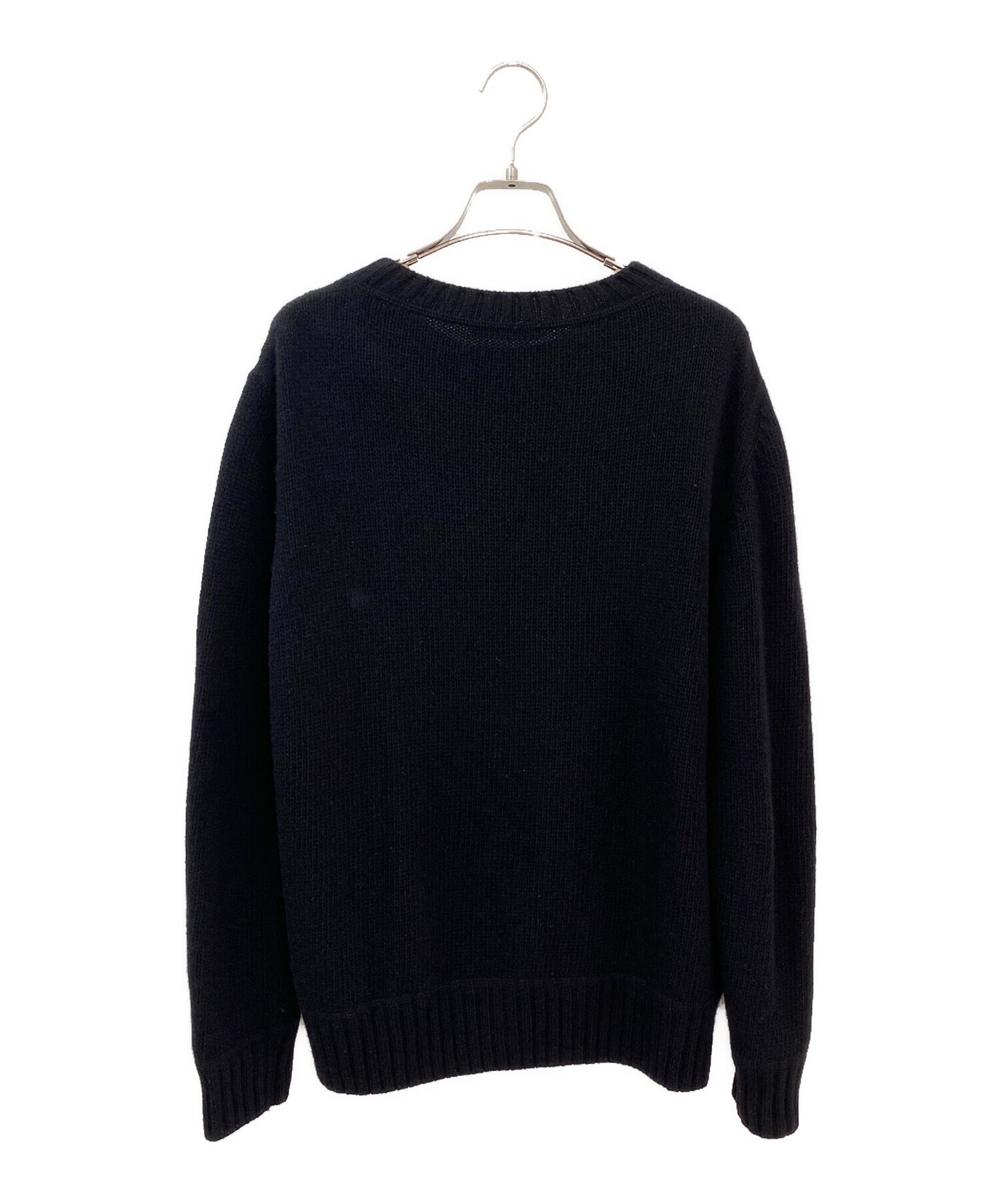 中古・古着通販】PRADA (プラダ) ロゴニット ブラック サイズ:40