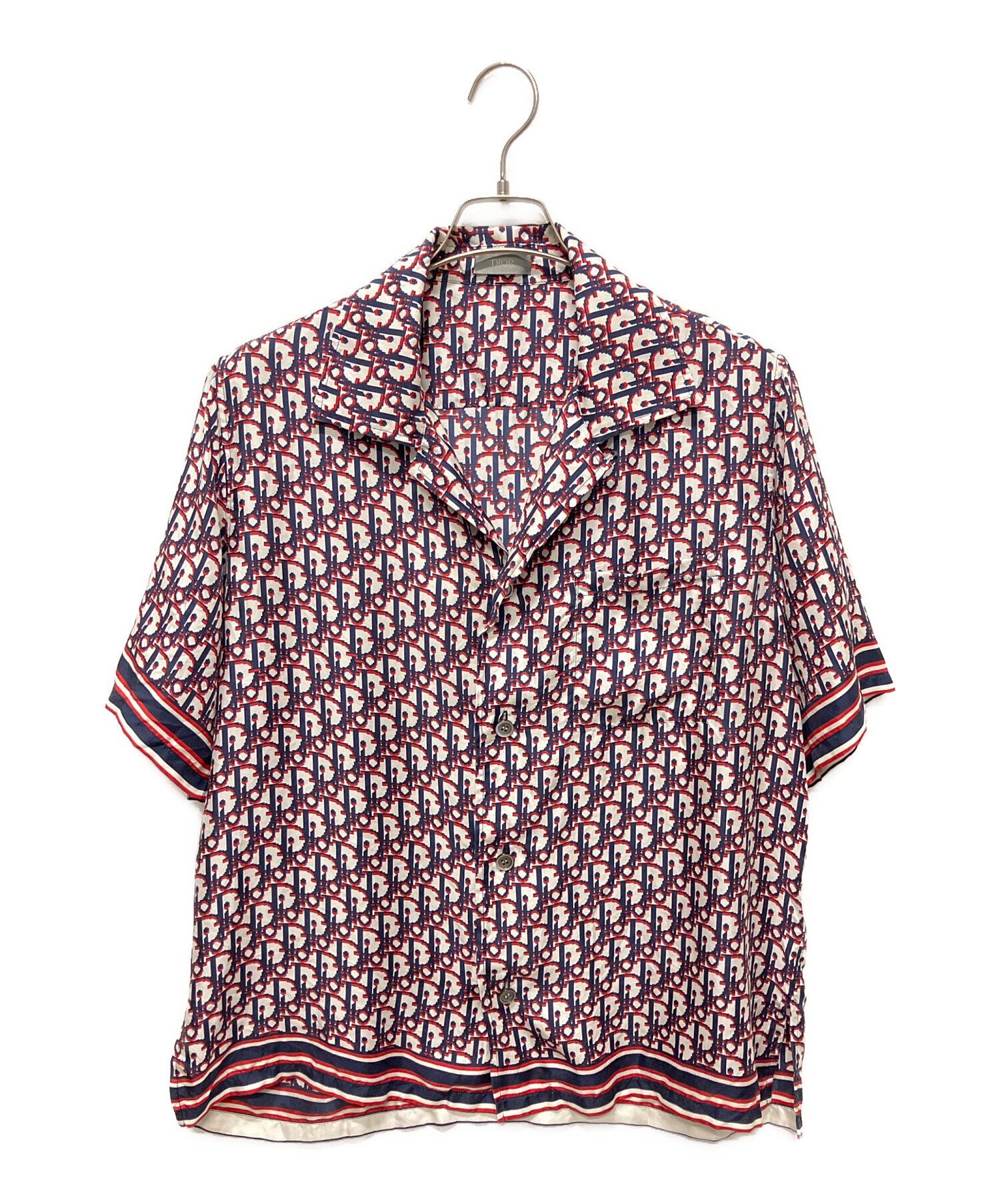 中古・古着通販】Dior (ディオール) オブリークシルクシャツ レッド