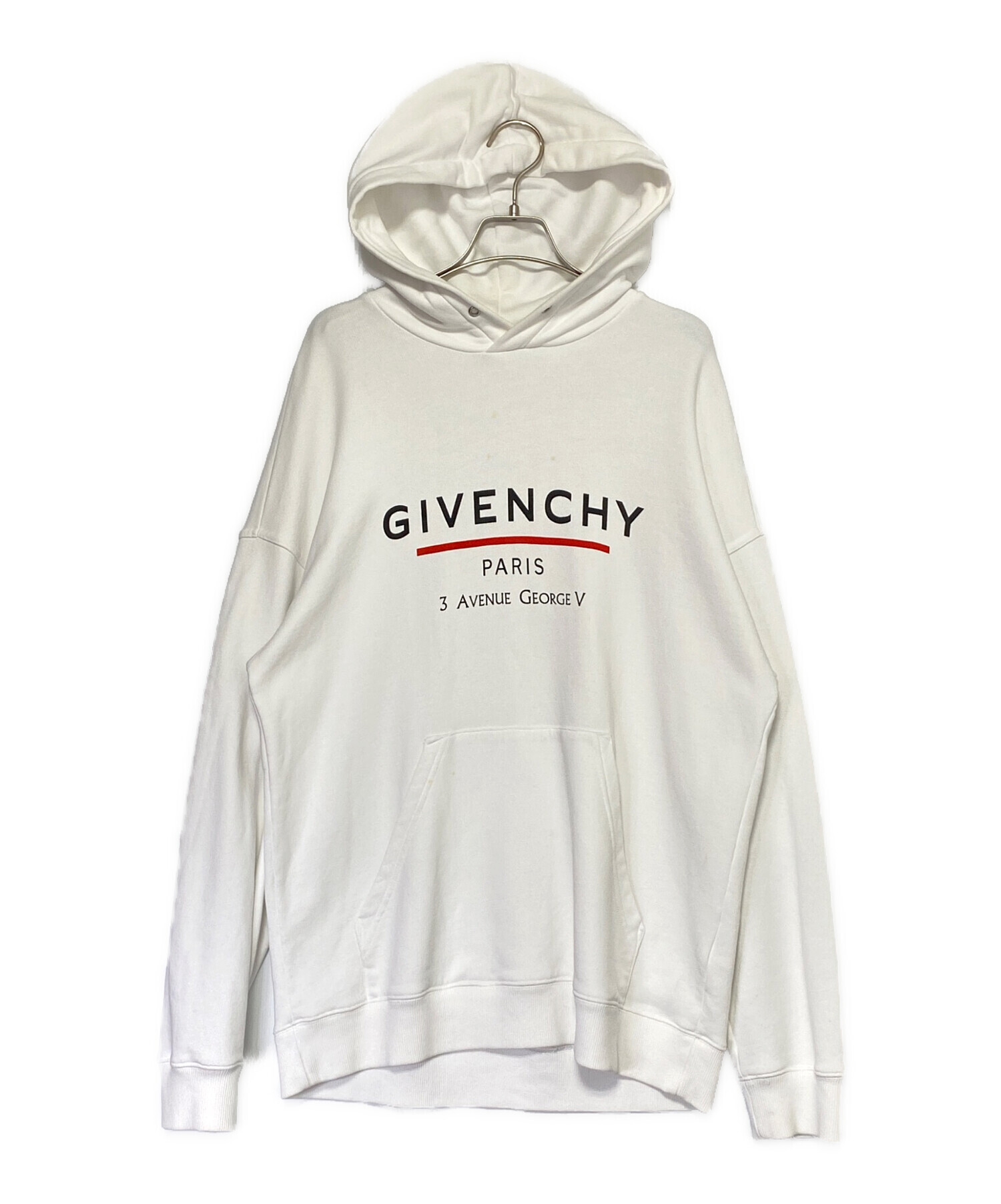 中古・古着通販】GIVENCHY (ジバンシィ) ロゴパーカー ホワイト サイズ 