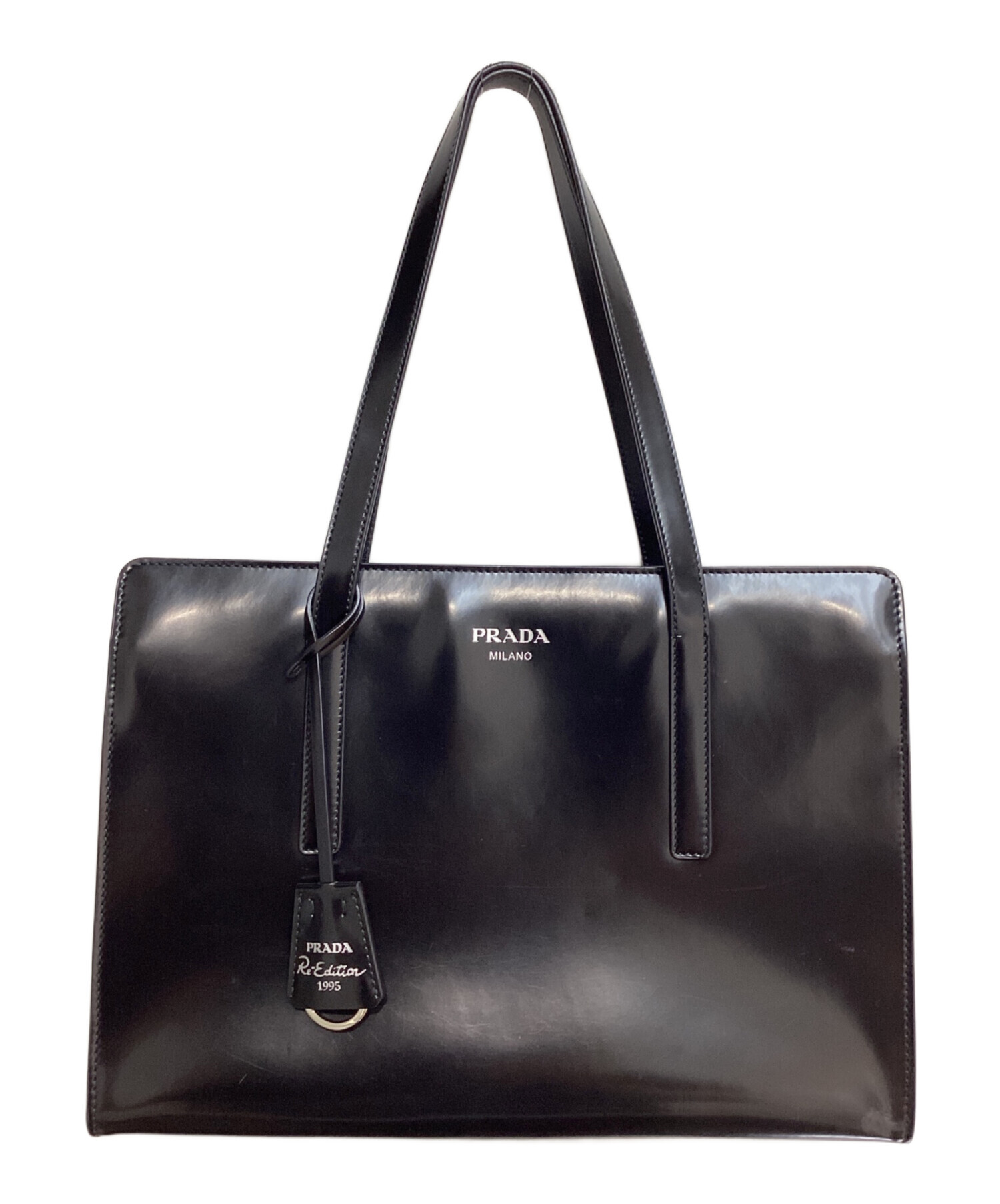 中古・古着通販】PRADA (プラダ) ブラッシュドレザートートバッグ