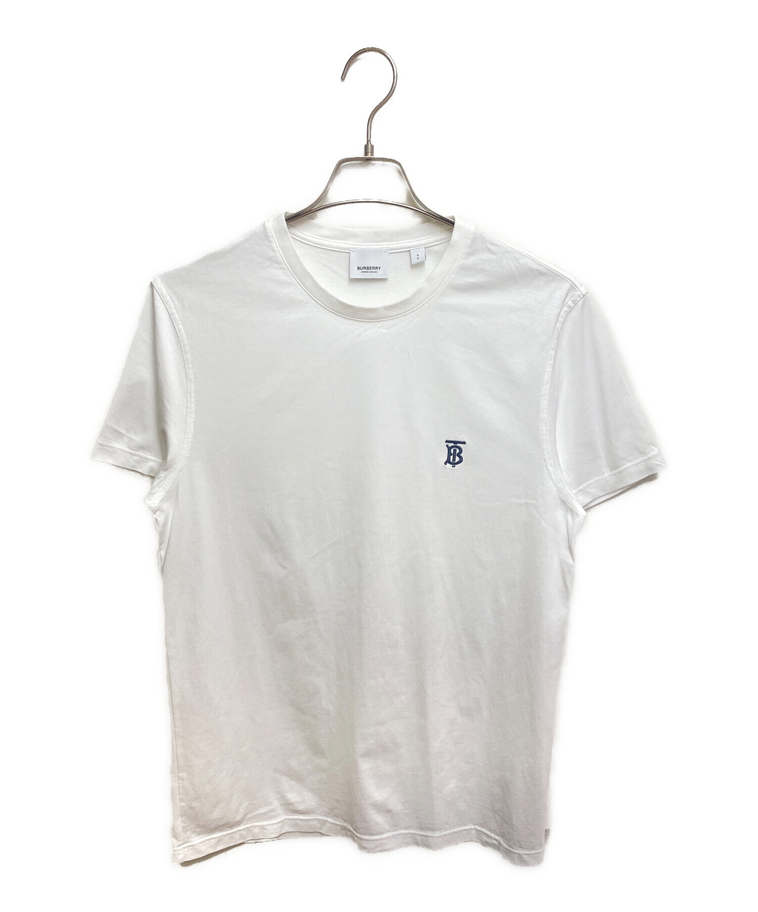 中古・古着通販】BURBERRY (バーバリー) ロゴTシャツ ホワイト サイズ 