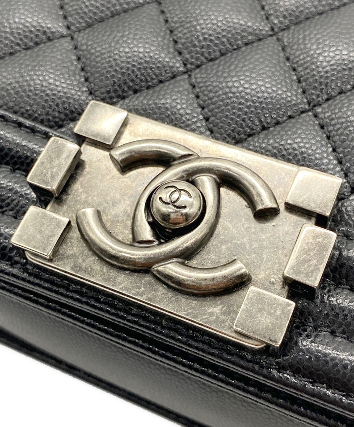 中古・古着通販】CHANEL (シャネル) ボーイシャネル スモール ブラック