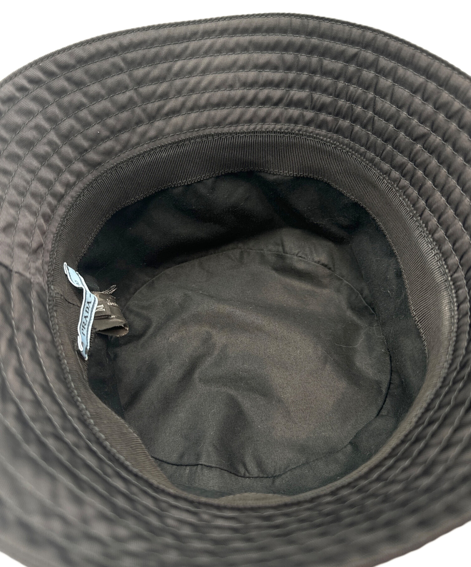 中古・古着通販】PRADA (プラダ) ナイロンバケットハット ブラック