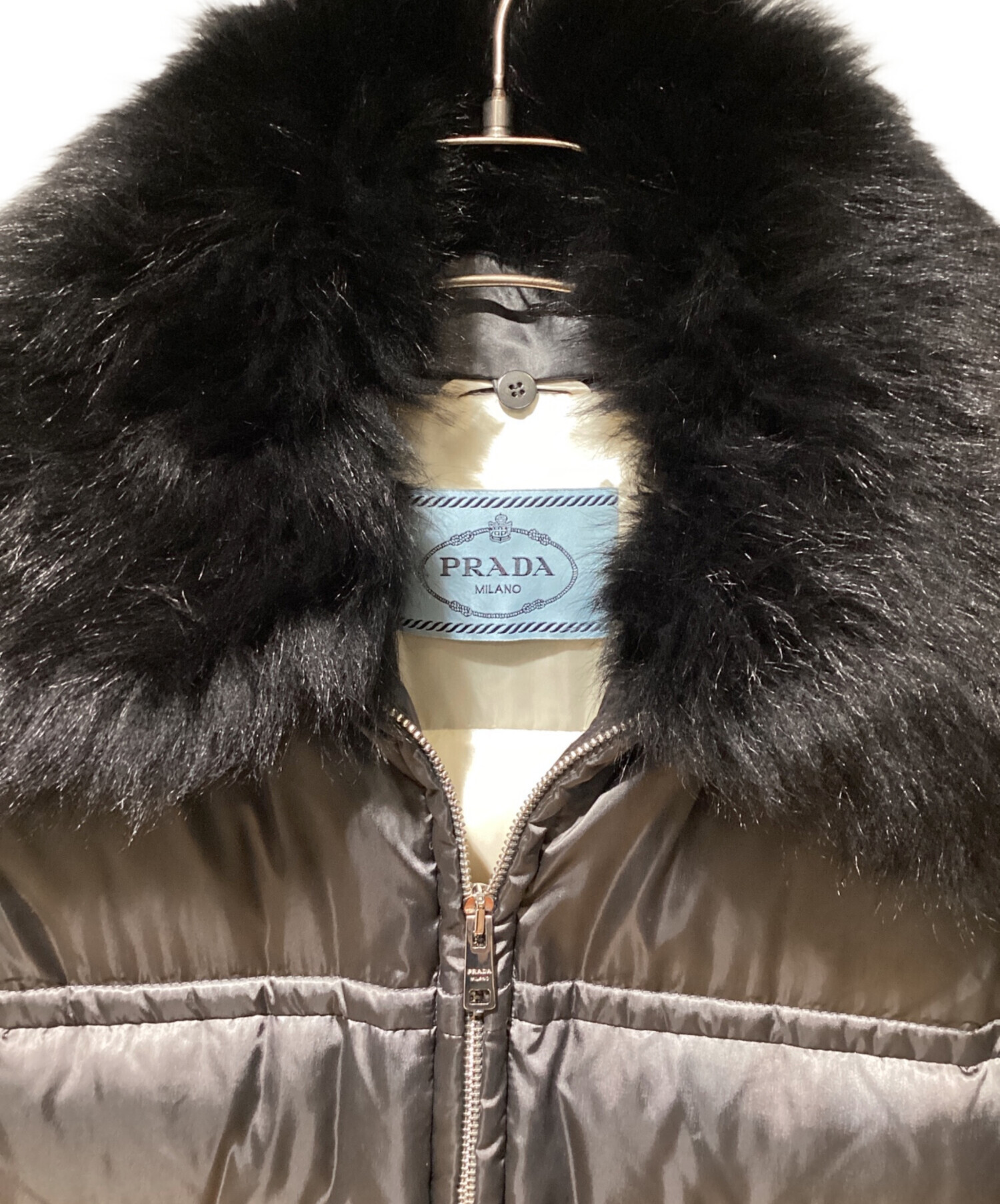 中古・古着通販】PRADA (プラダ) Sheep Fur Down Coat（シープファー 