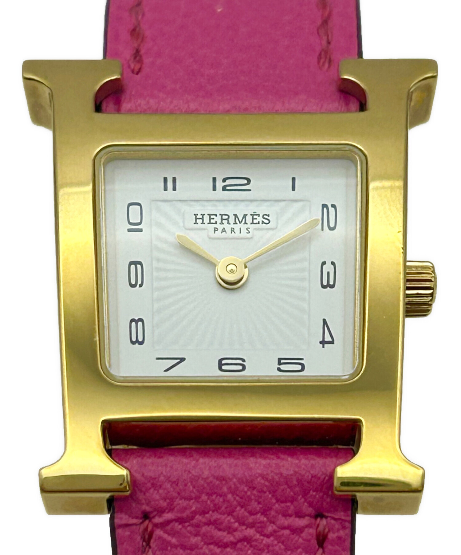 中古・古着通販】HERMES (エルメス) Hウォッチ 白文字盤 サイズ