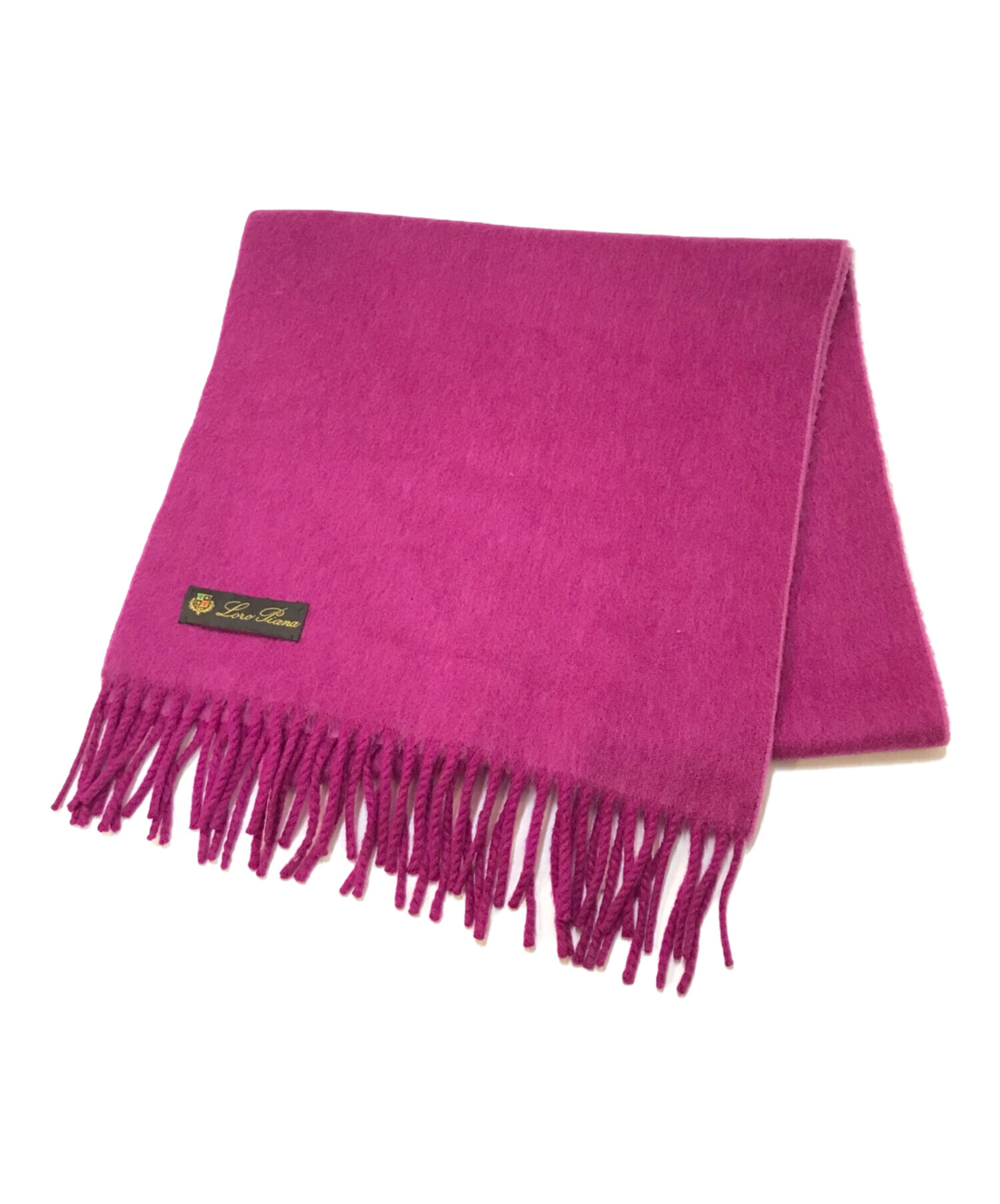 ロロピアーナ　カシミヤ100%　マフラー　ピンク 中古・古着通販】LORO PIANA (ロロピアーナ) カシミヤマフラー ピンク