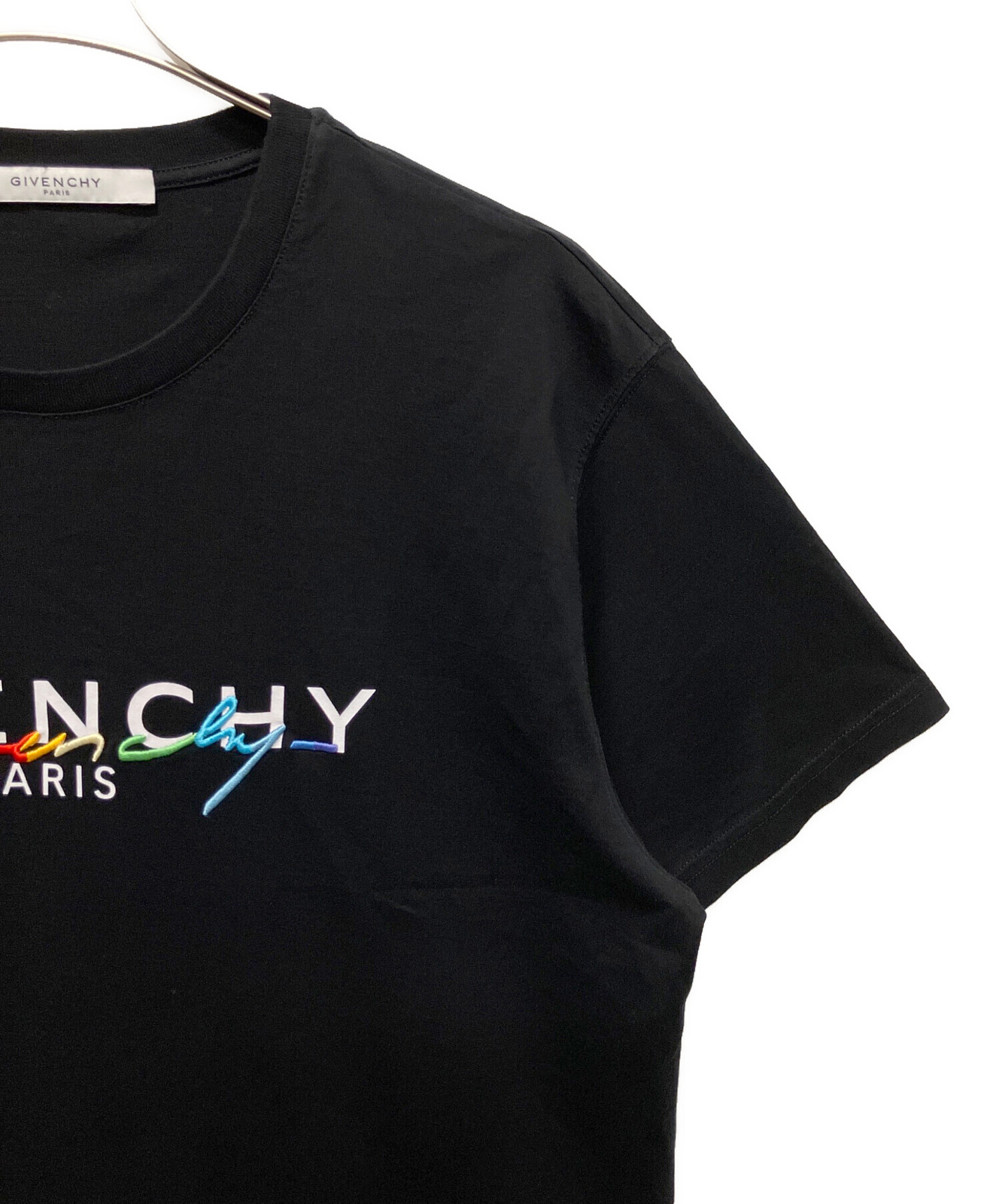 中古・古着通販】GIVENCHY (ジバンシィ) レインボーシグネチャーロゴ T 