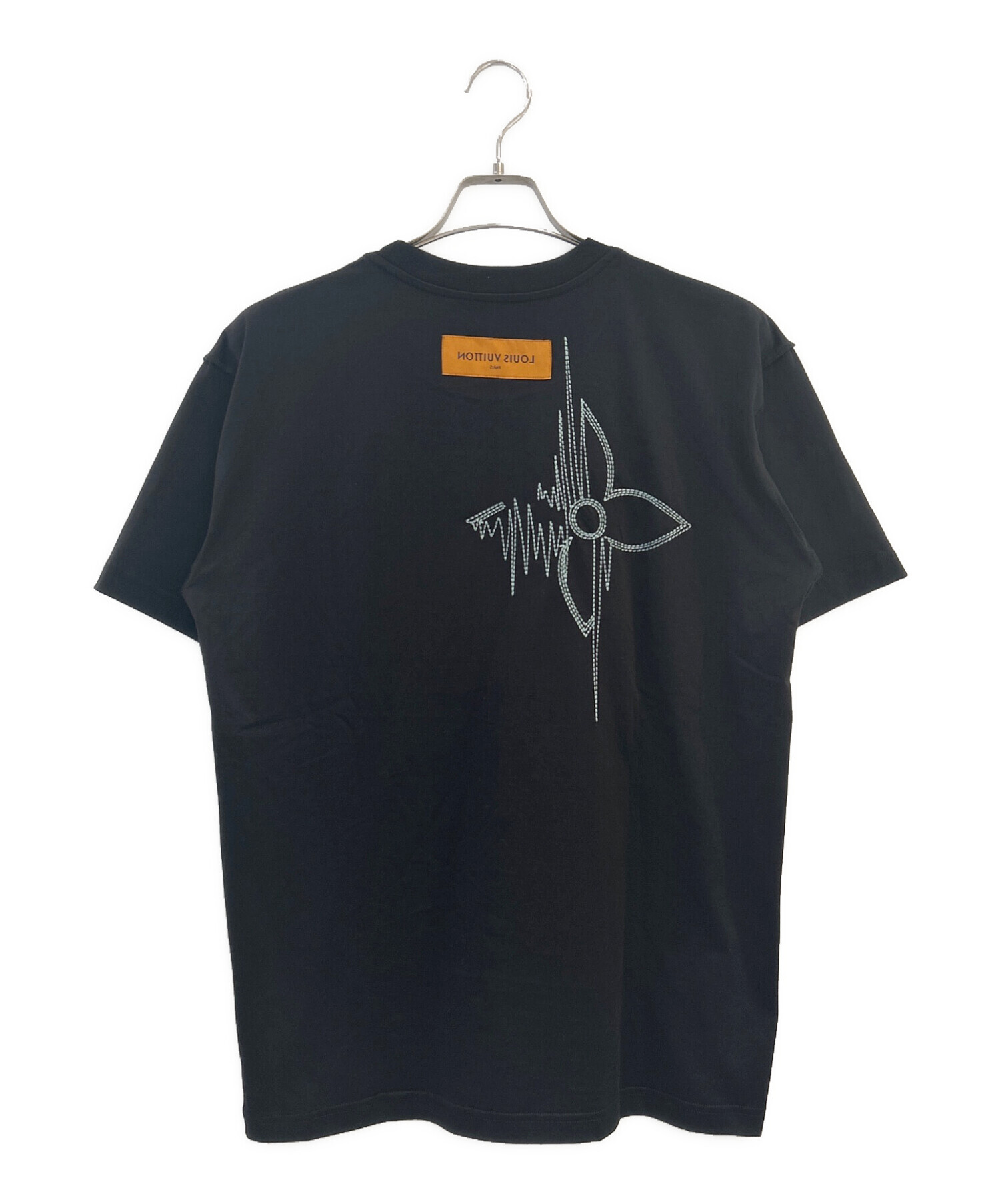 Louis Vuitton ブラック Tシャツ グラフィックプリント XL 中古・古着 