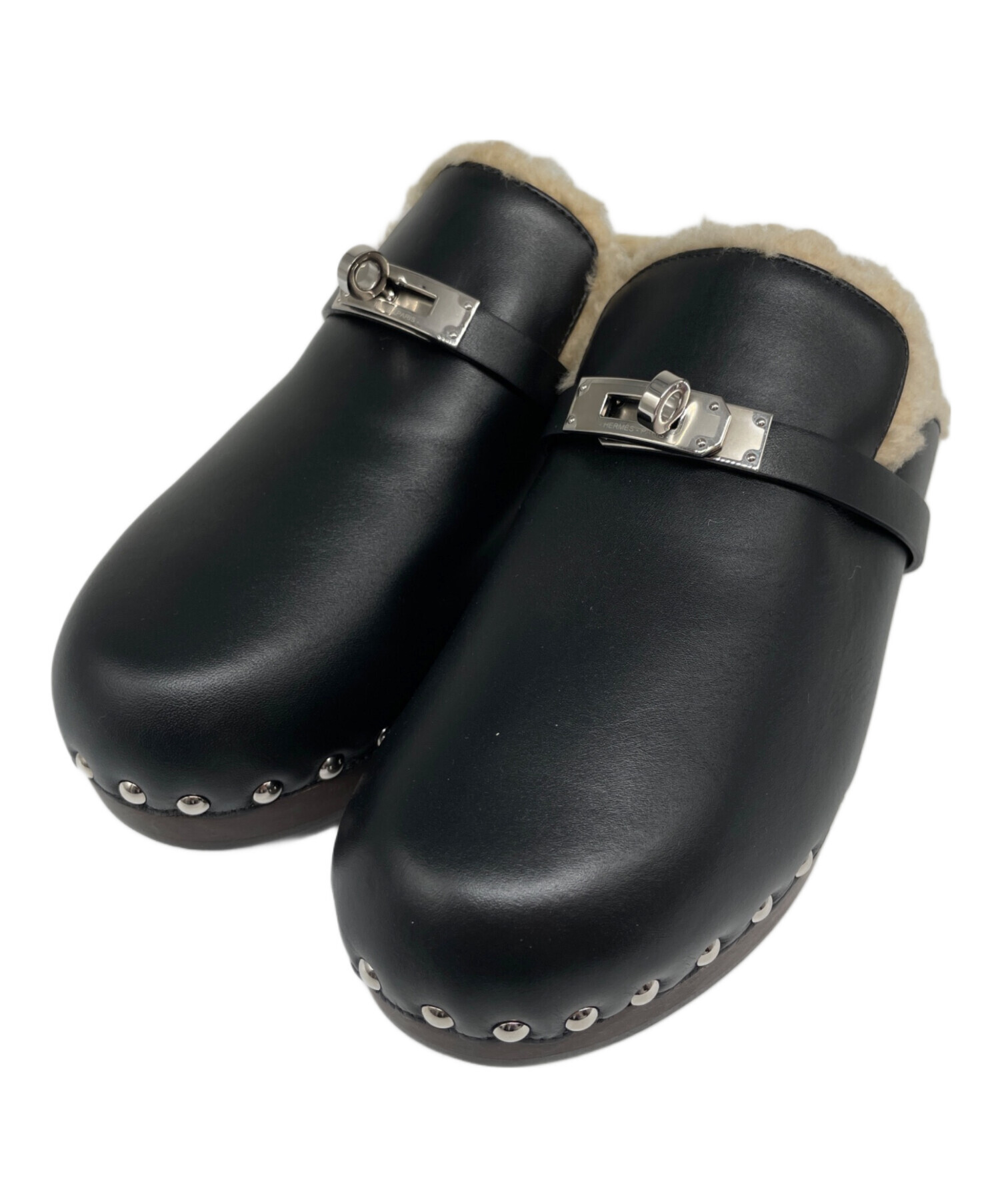 中古・古着通販】HERMES (エルメス) カルロッタ サボ ケリー金具 中古・古着通販】HERMES (エルメス) カルロッタ サボ ケリー金具