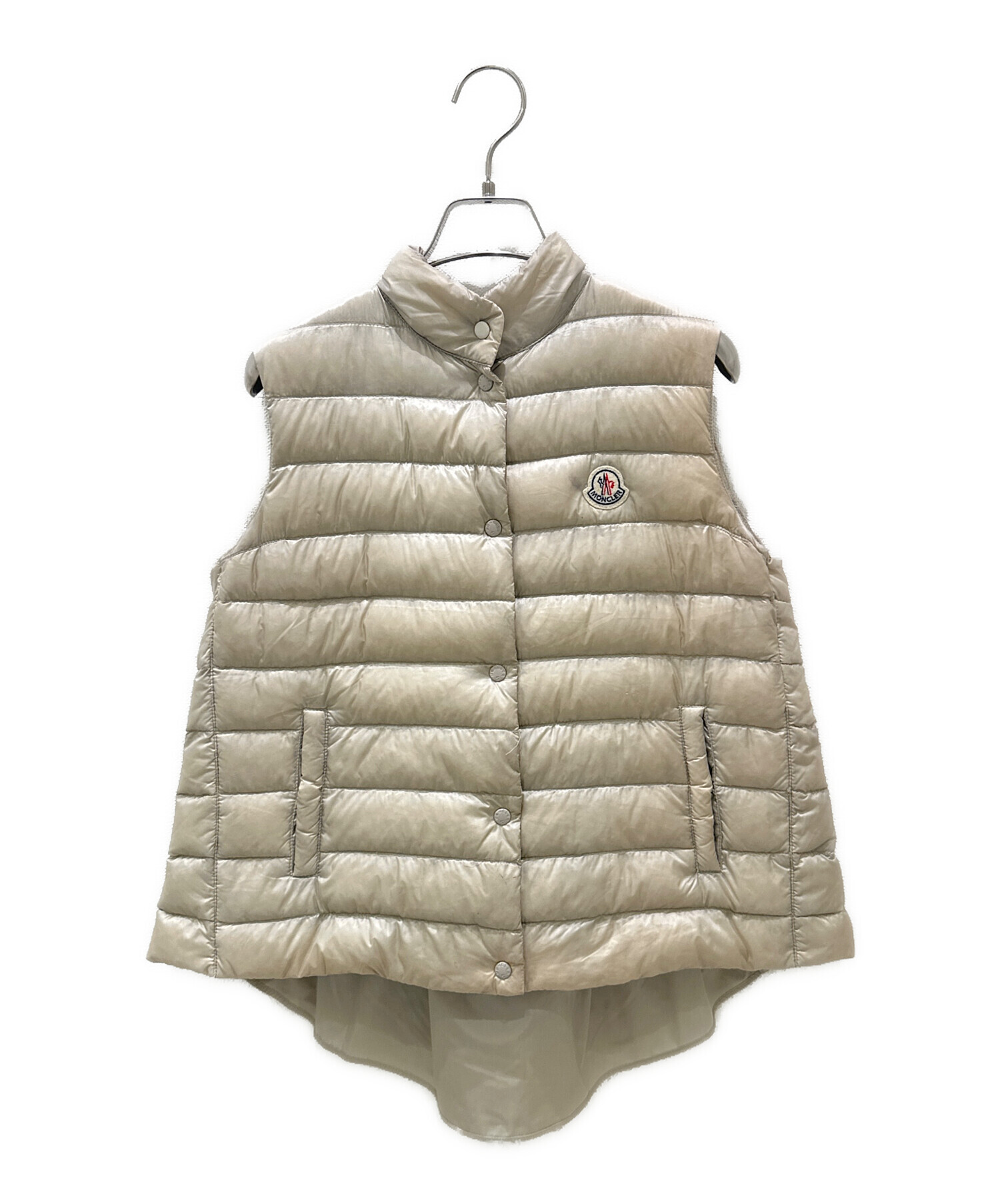 ☆中古☆ MONCLER ダウンベスト ベージュ サイズ1 モンクレール ダウン 