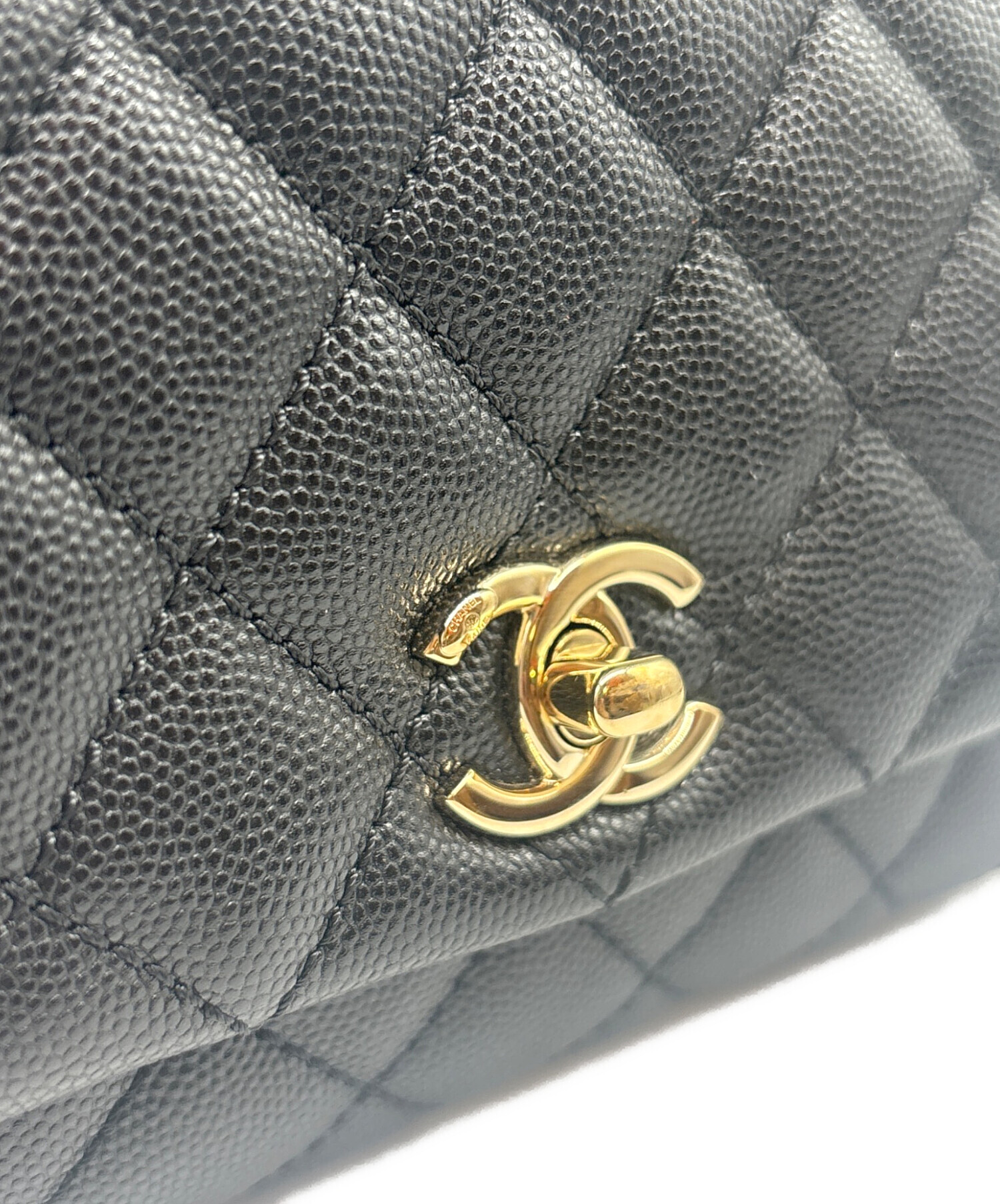 中古・古着通販】CHANEL (シャネル) ココハンドル 19 XXS ブラック