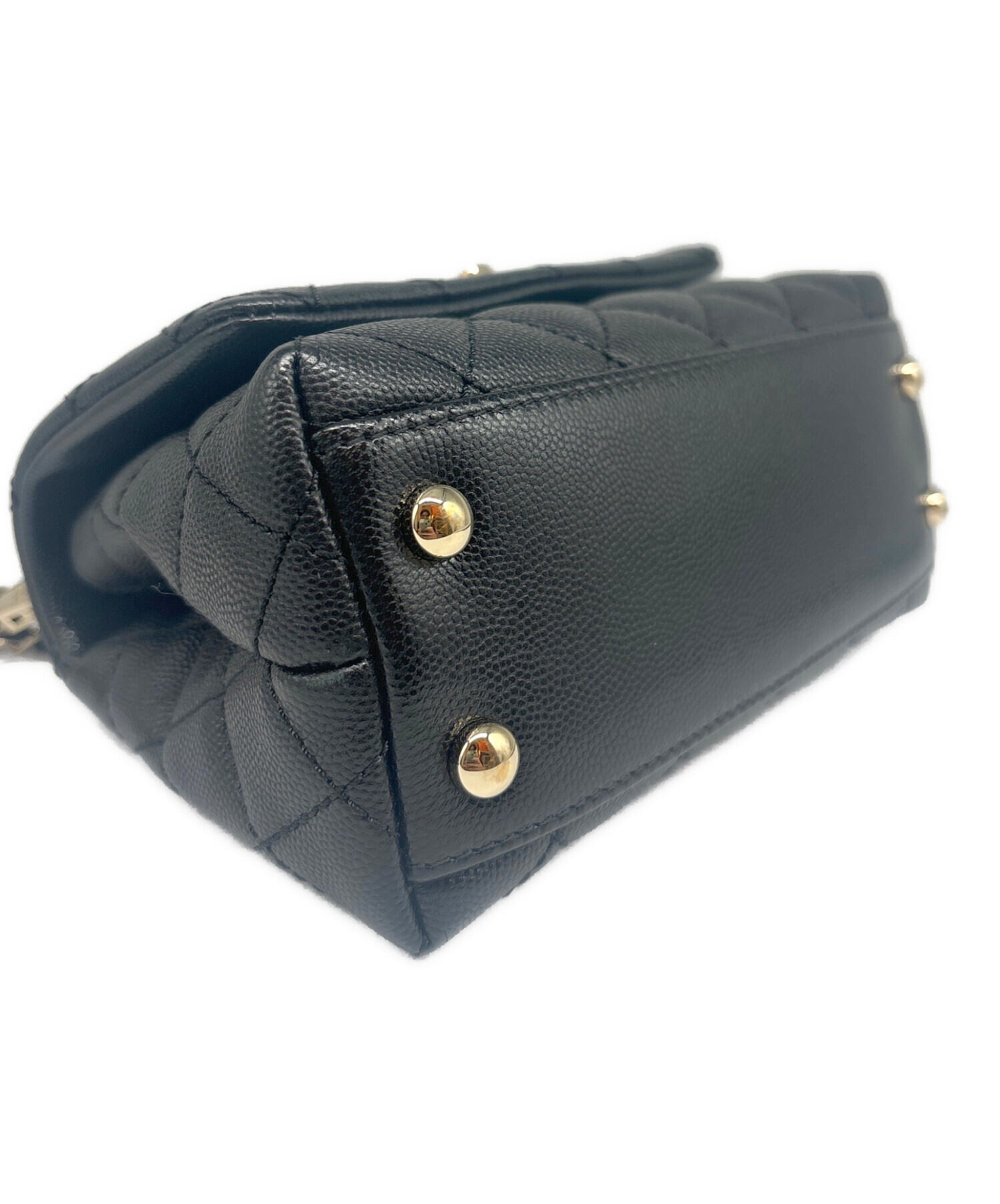 中古・古着通販】CHANEL (シャネル) ココハンドル 19 XXS ブラック