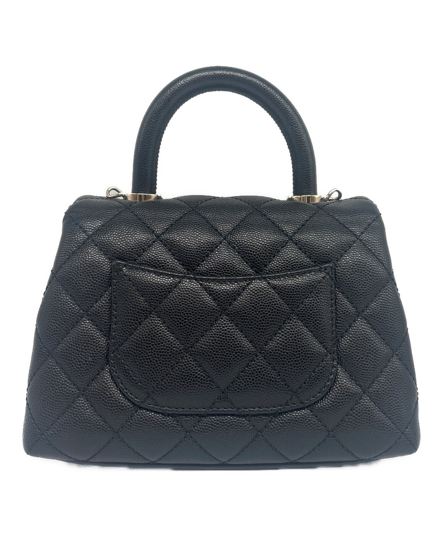 中古・古着通販】CHANEL (シャネル) ココハンドル 19 XXS ブラック