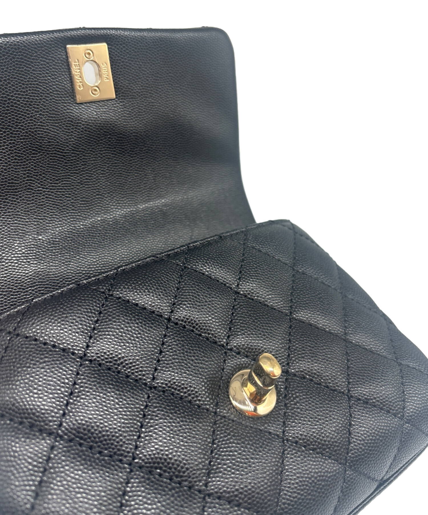 中古・古着通販】CHANEL (シャネル) ココハンドル 19 XXS ブラック