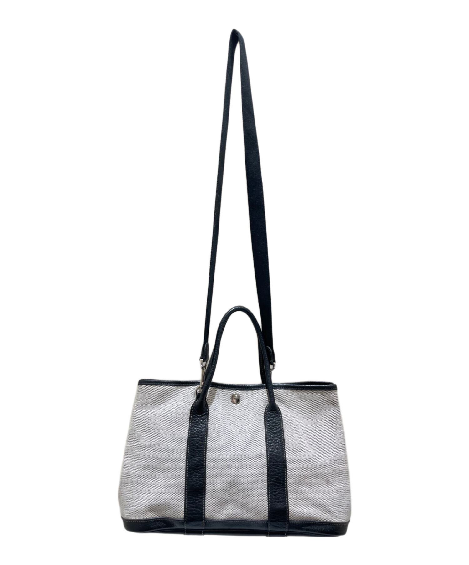 エルメス トートバッグ ガーデンパーティ TPM グレー ブラック