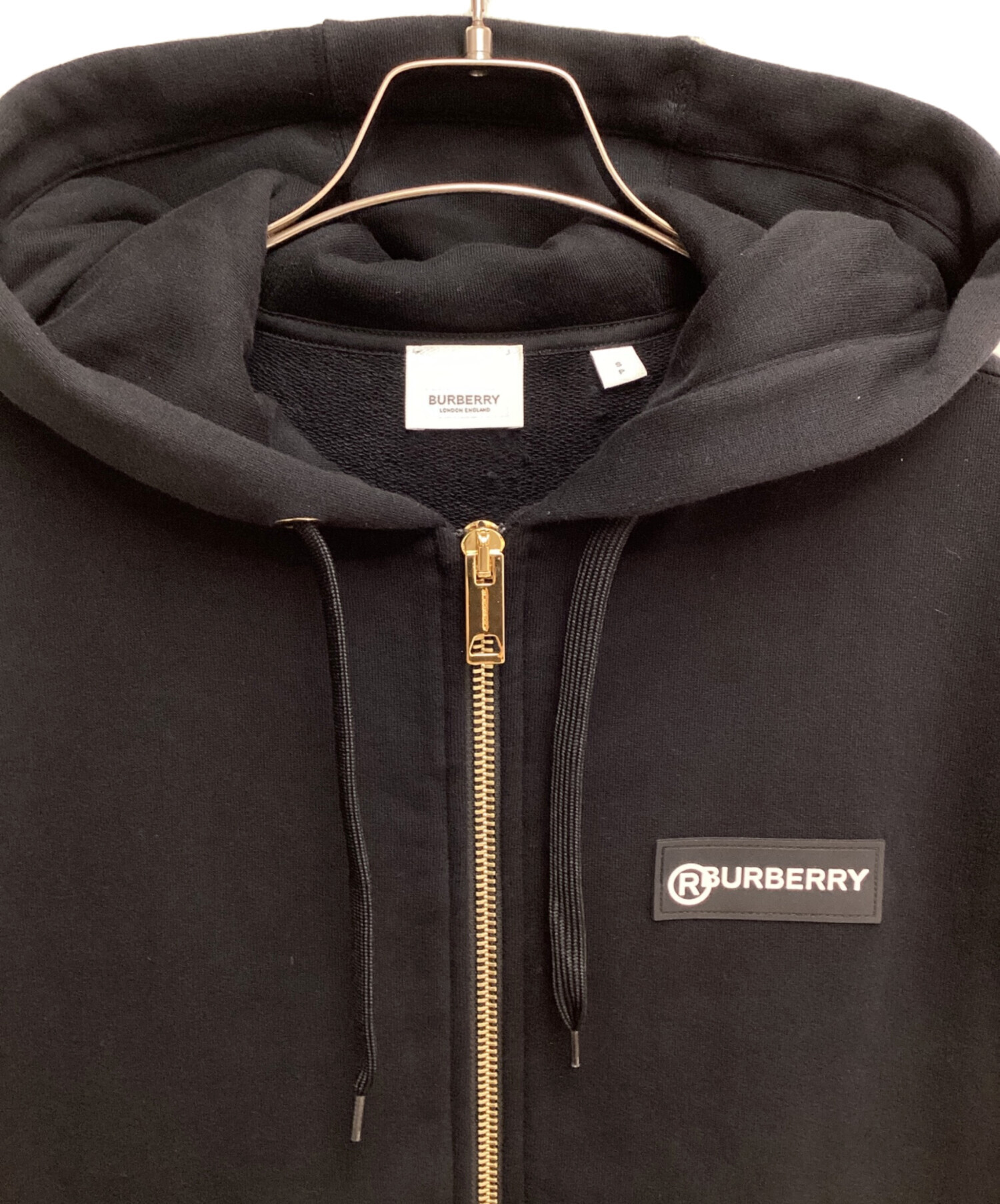 バーバリー　ノバチェック　ホースロゴ パーカー　ジップ　フーディー　フルジップ BURBERRY バーバリー Check Hood Cotton Zip Hooide バーバリー