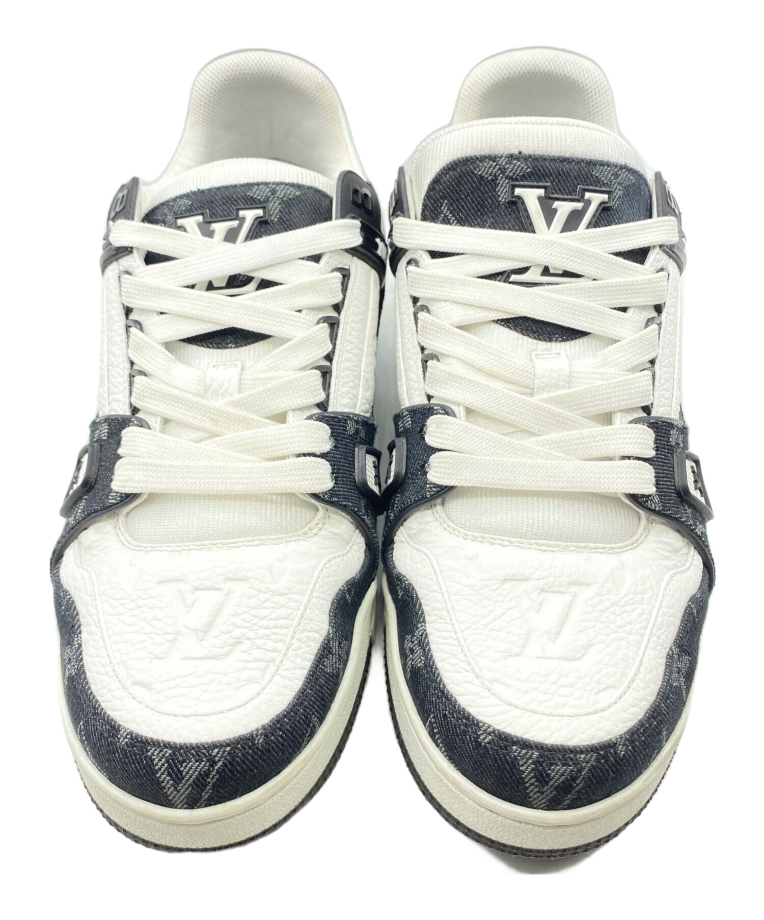 LOUIS VUITTON ホワイトスニーカー 中古・古着通販】LOUIS VUITTON (ルイ ヴィトン) LVトレイナーライン