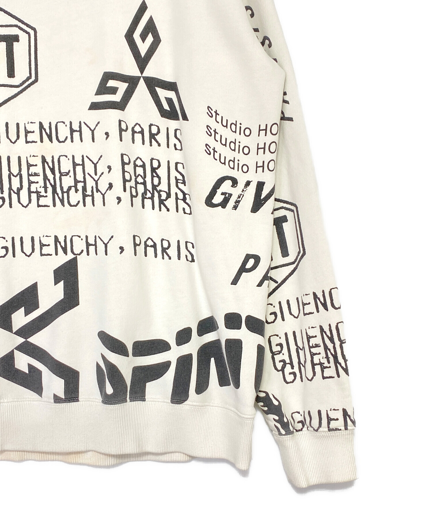 中古・古着通販】GIVENCHY (ジバンシィ) ロゴスウェット ホワイト 
