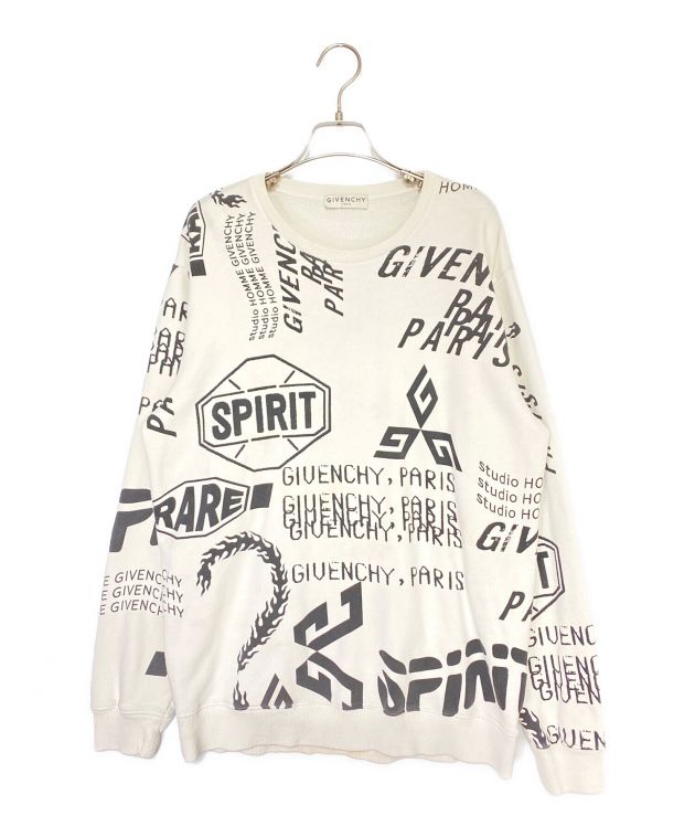 中古・古着通販】GIVENCHY (ジバンシィ) ロゴスウェット ホワイト 
