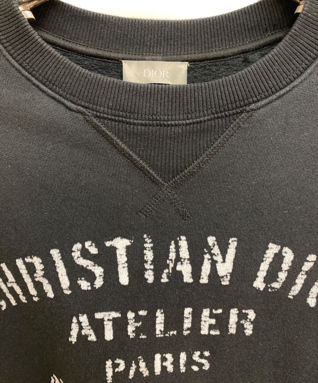 中古・古着通販】Dior (ディオール) アトリエロゴスウェット ブラック
