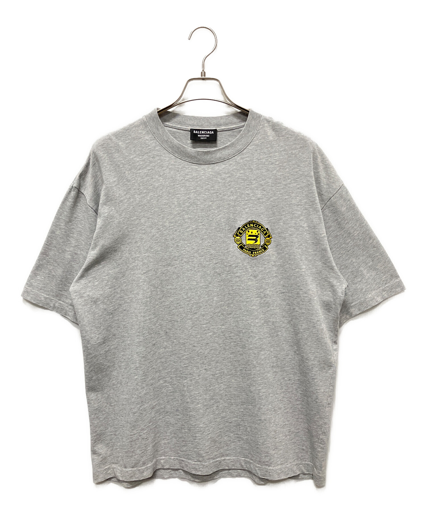 中古・古着通販】BALENCIAGA (バレンシアガ) ロゴ刺繍 Tシャツ グレー 