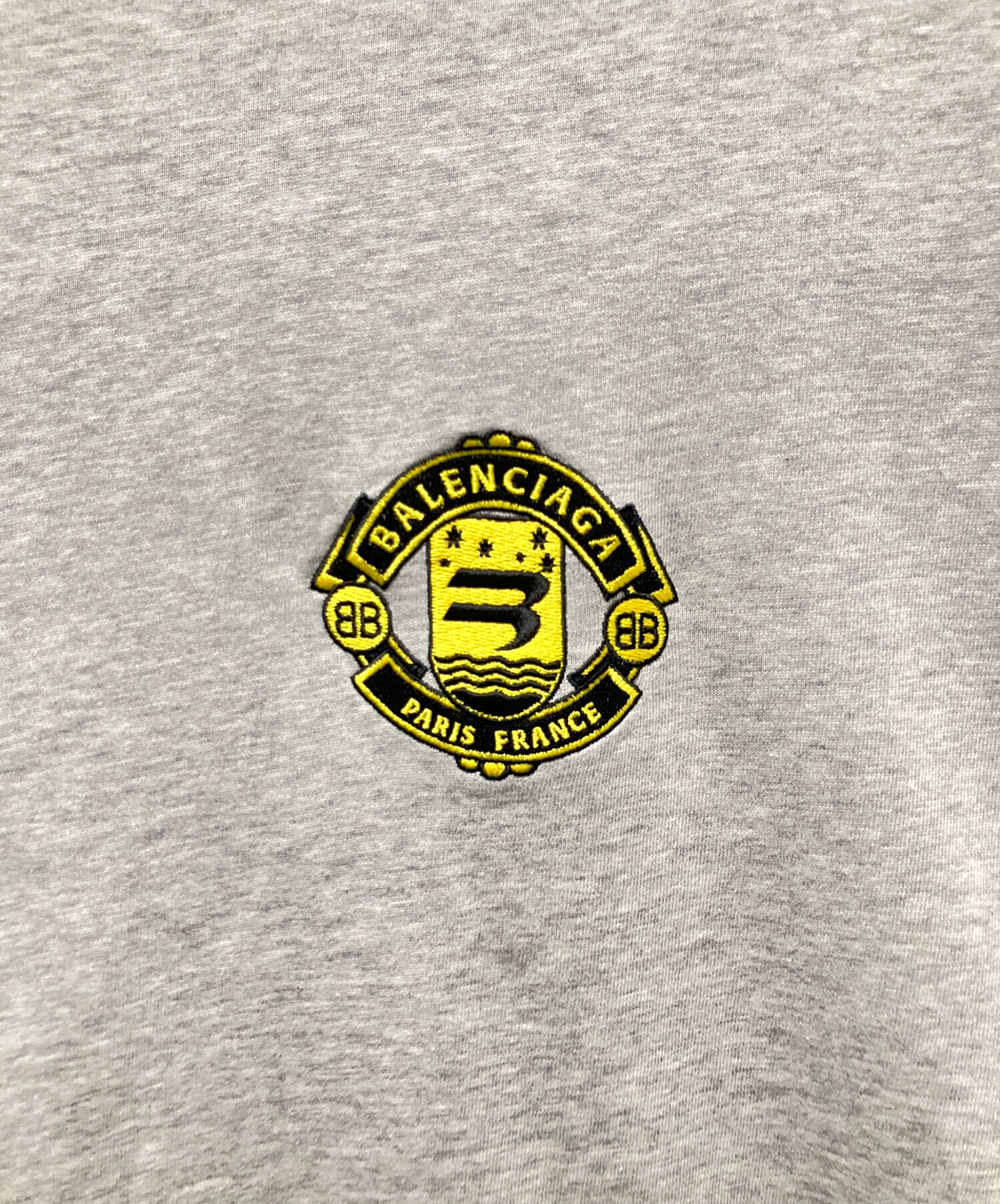 中古・古着通販】BALENCIAGA (バレンシアガ) ロゴ刺繍 Tシャツ グレー 