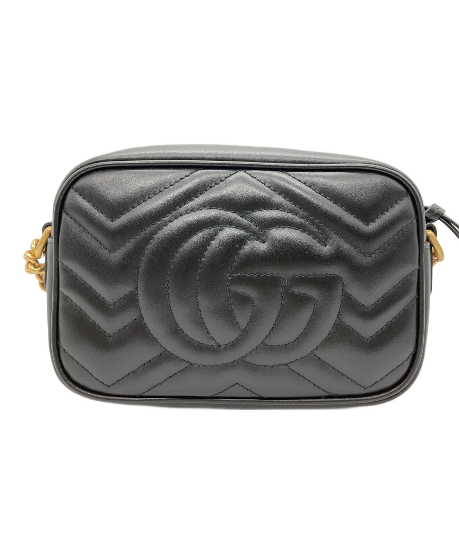 グッチ GUCCI GGマーモント チェーンショルダー ショルダーバッグ【中古】 中古・古着通販】GUCCI (グッチ) チェーンショルダーバッグ GG