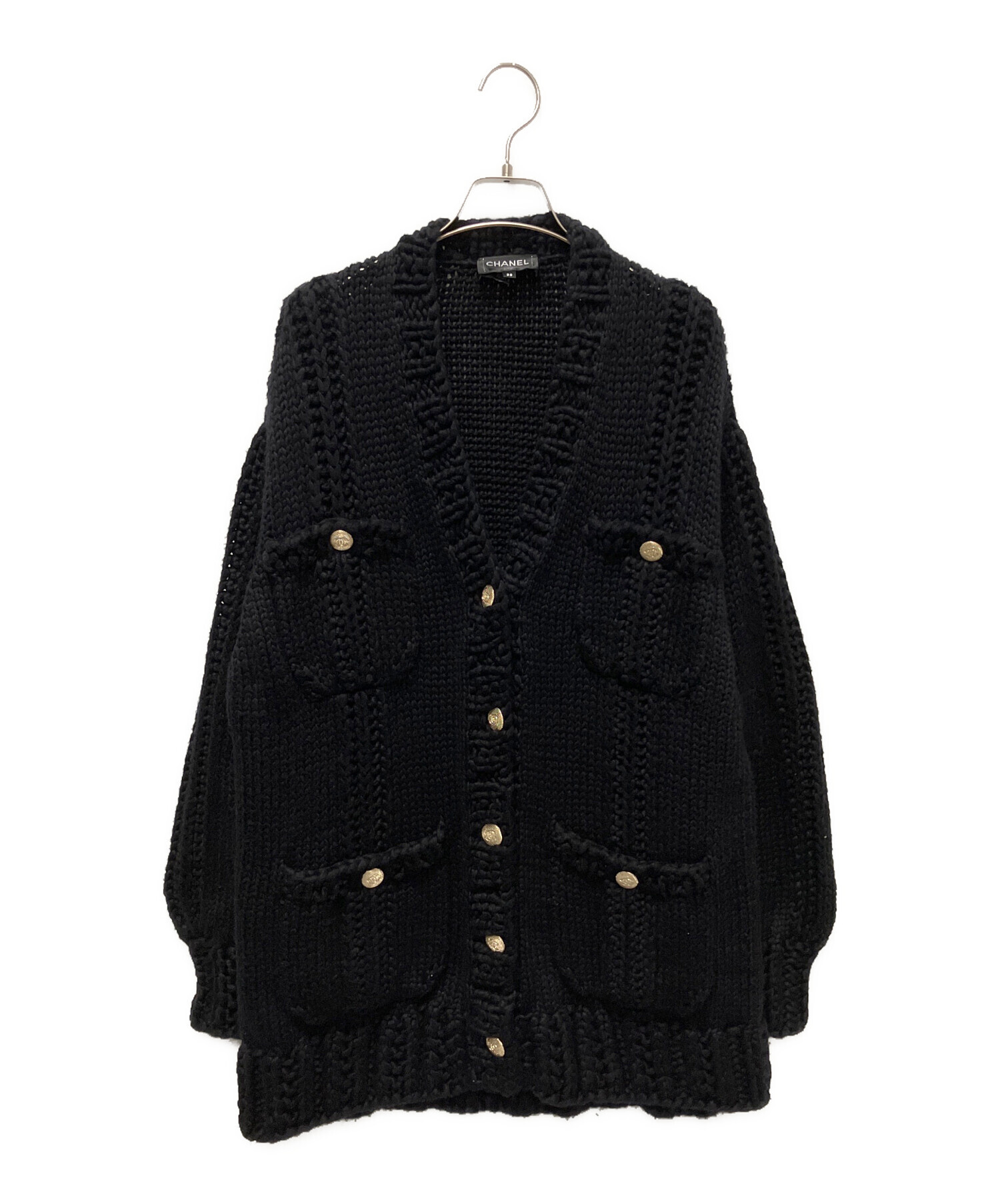 中古・古着通販】CHANEL (シャネル) ローゲージニットカーディガン 
